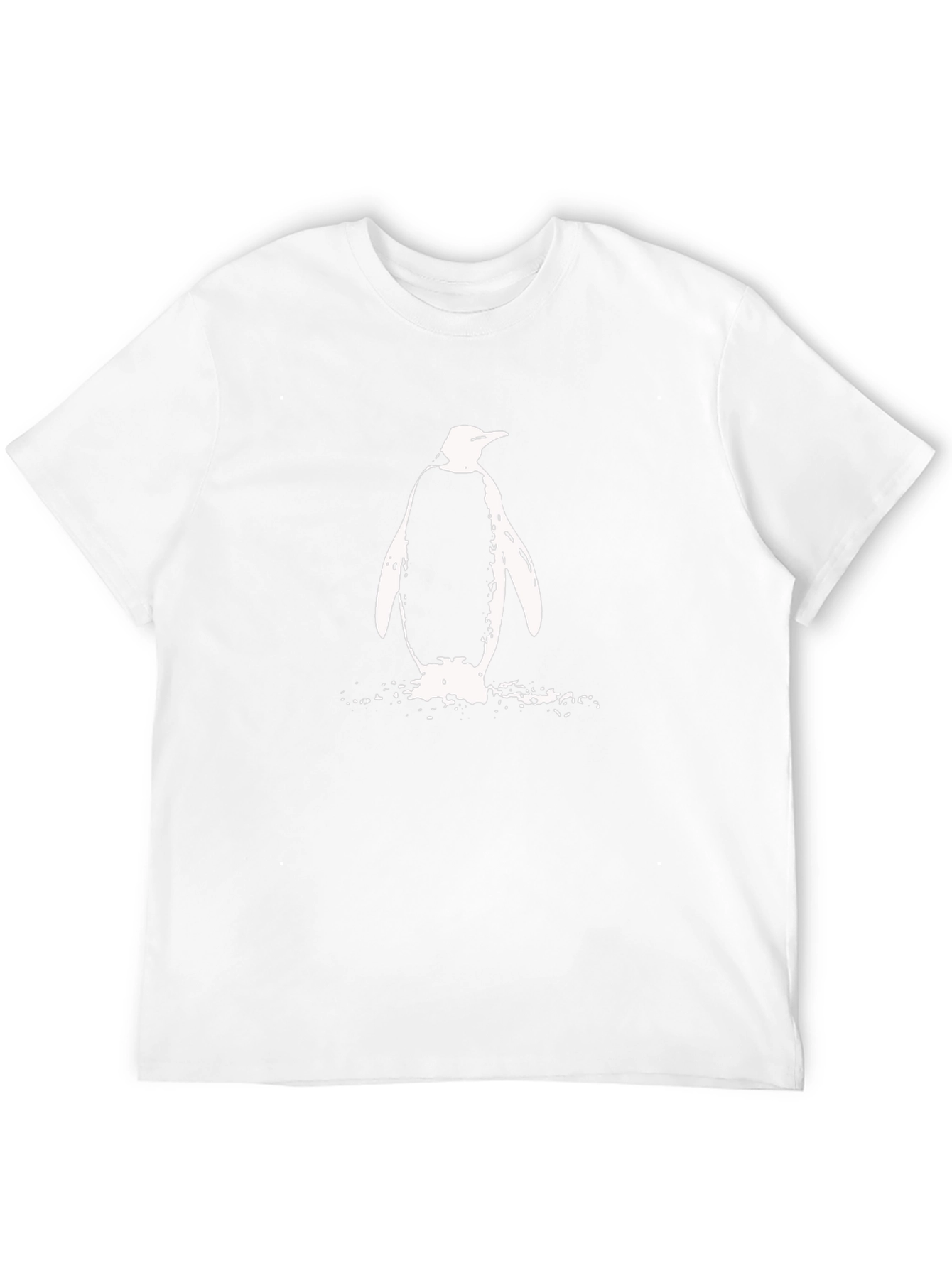 Penguin Graphic Tee - Black Cotton T-Shirt