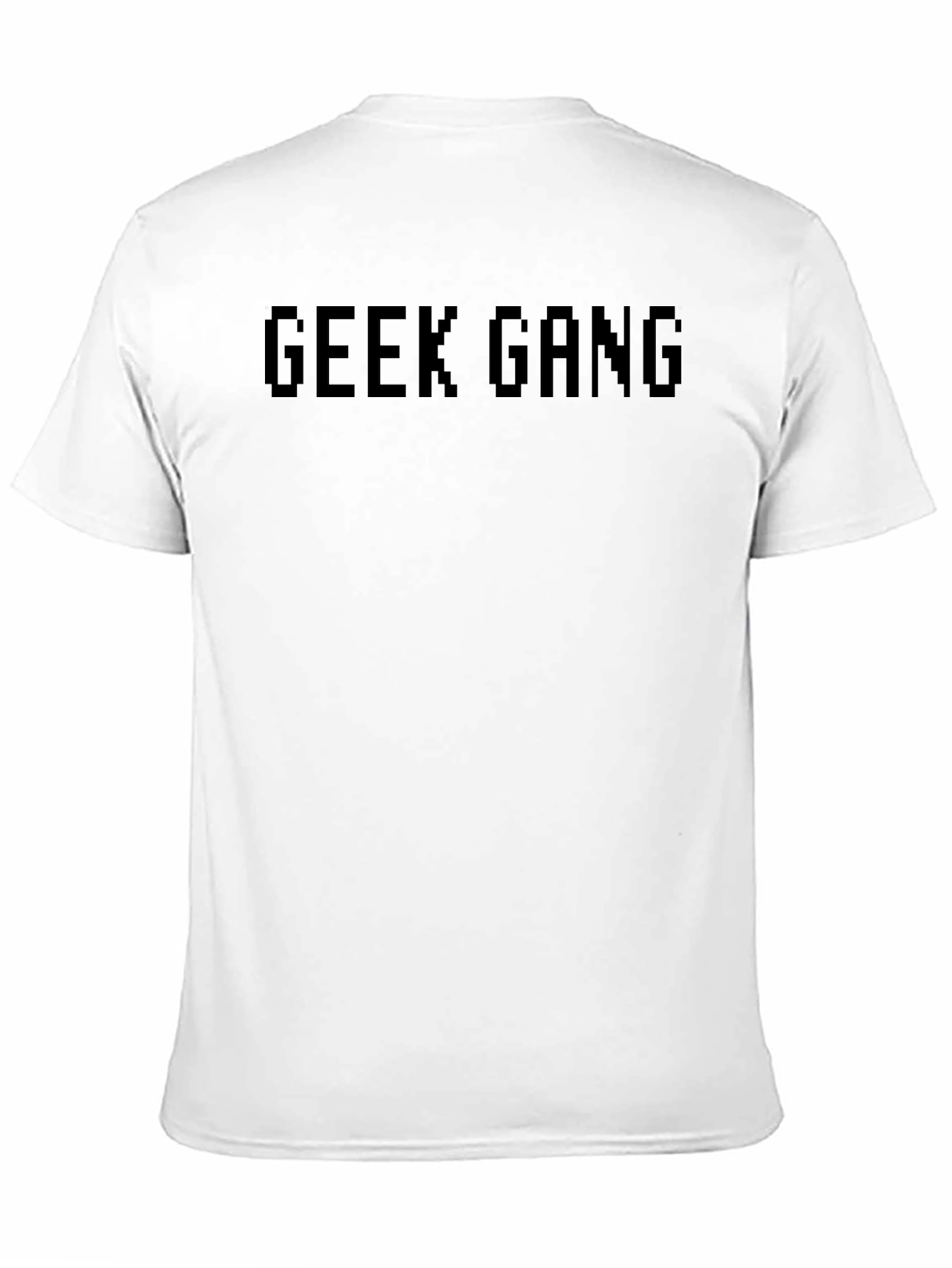 Geek Gang Pixel Graphic Black T-Shirt