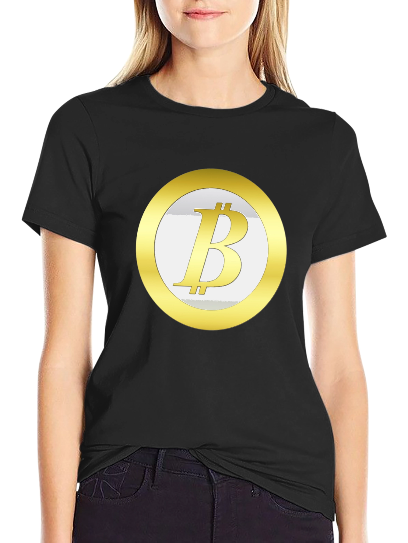 Bitcoin Logo T-Shirt - Black Crypto Tee