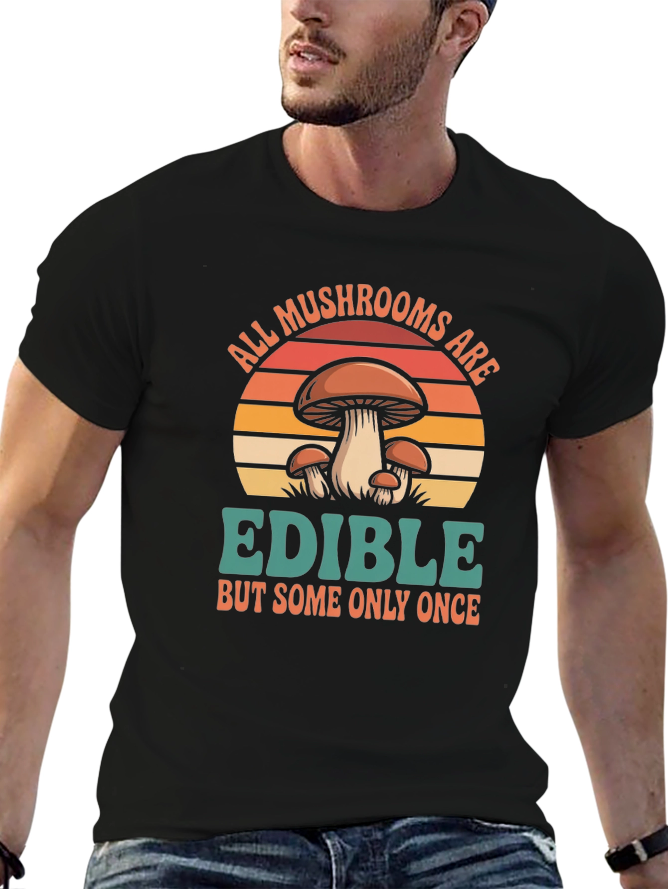 Mushroom Edible T-Shirt - Funny Graphic Tee