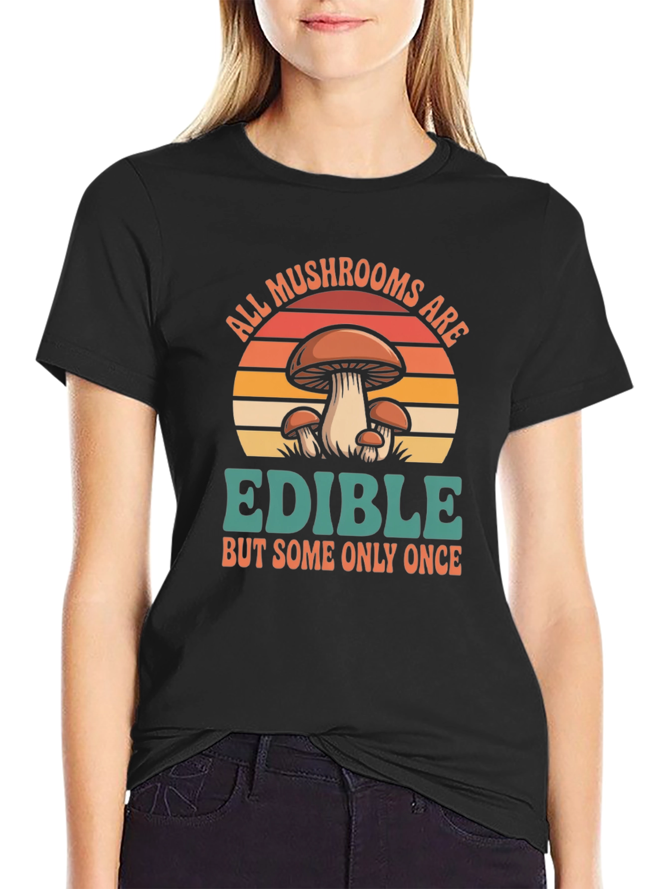Mushroom Edible T-Shirt - Funny Graphic Tee