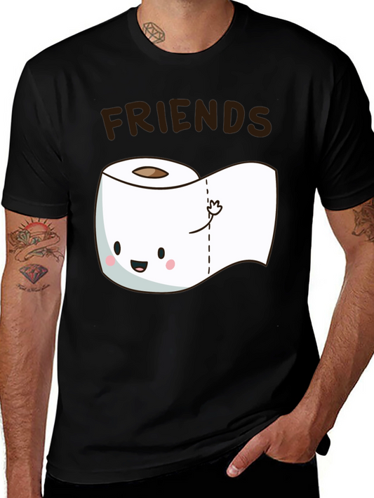 Funny Friends Toilet Paper Graphic Tee
