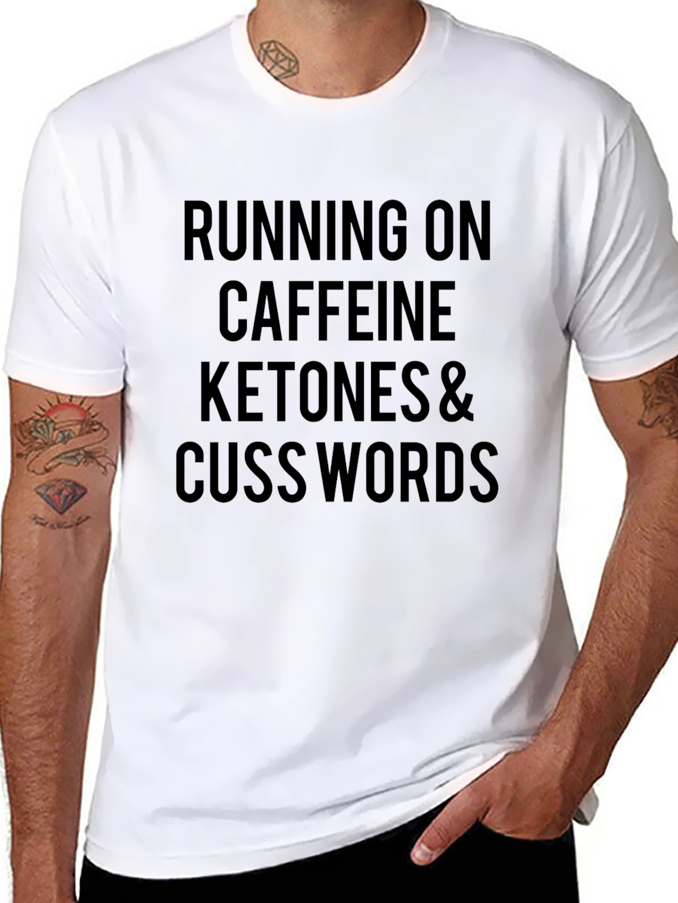 Caffeine Ketones & Cuss Words T-Shirt