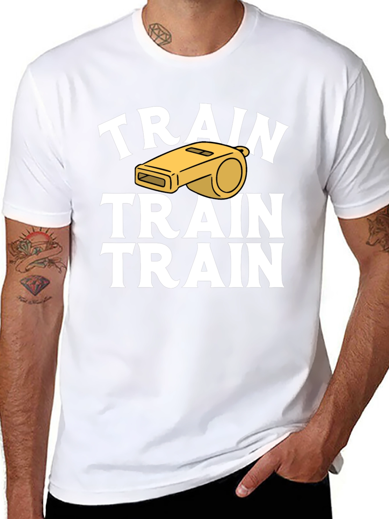 Train Whistle Graphic T-Shirt