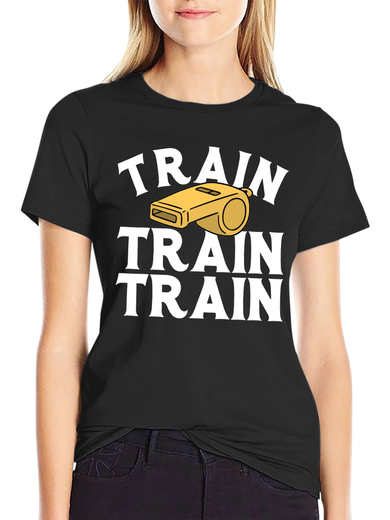 Train Whistle Graphic T-Shirt