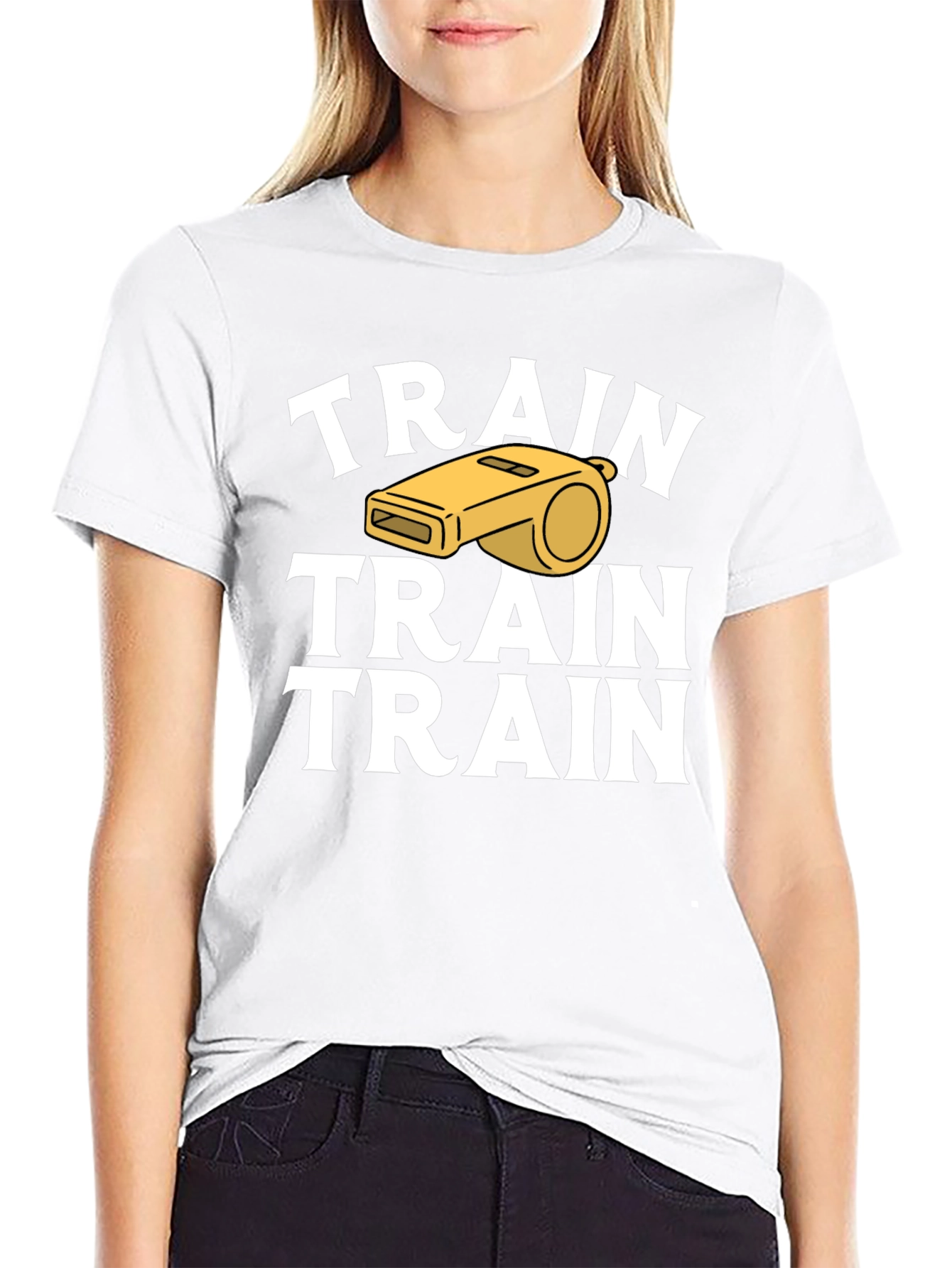 Train Whistle Graphic T-Shirt