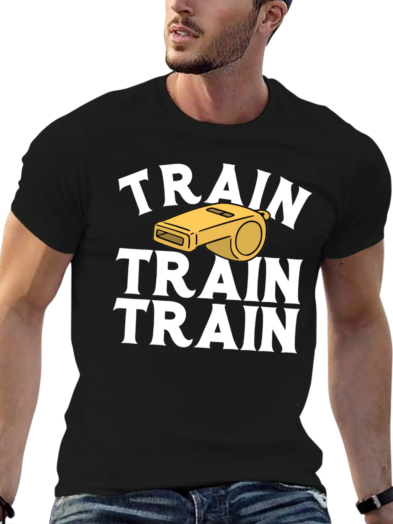Train Whistle Graphic T-Shirt