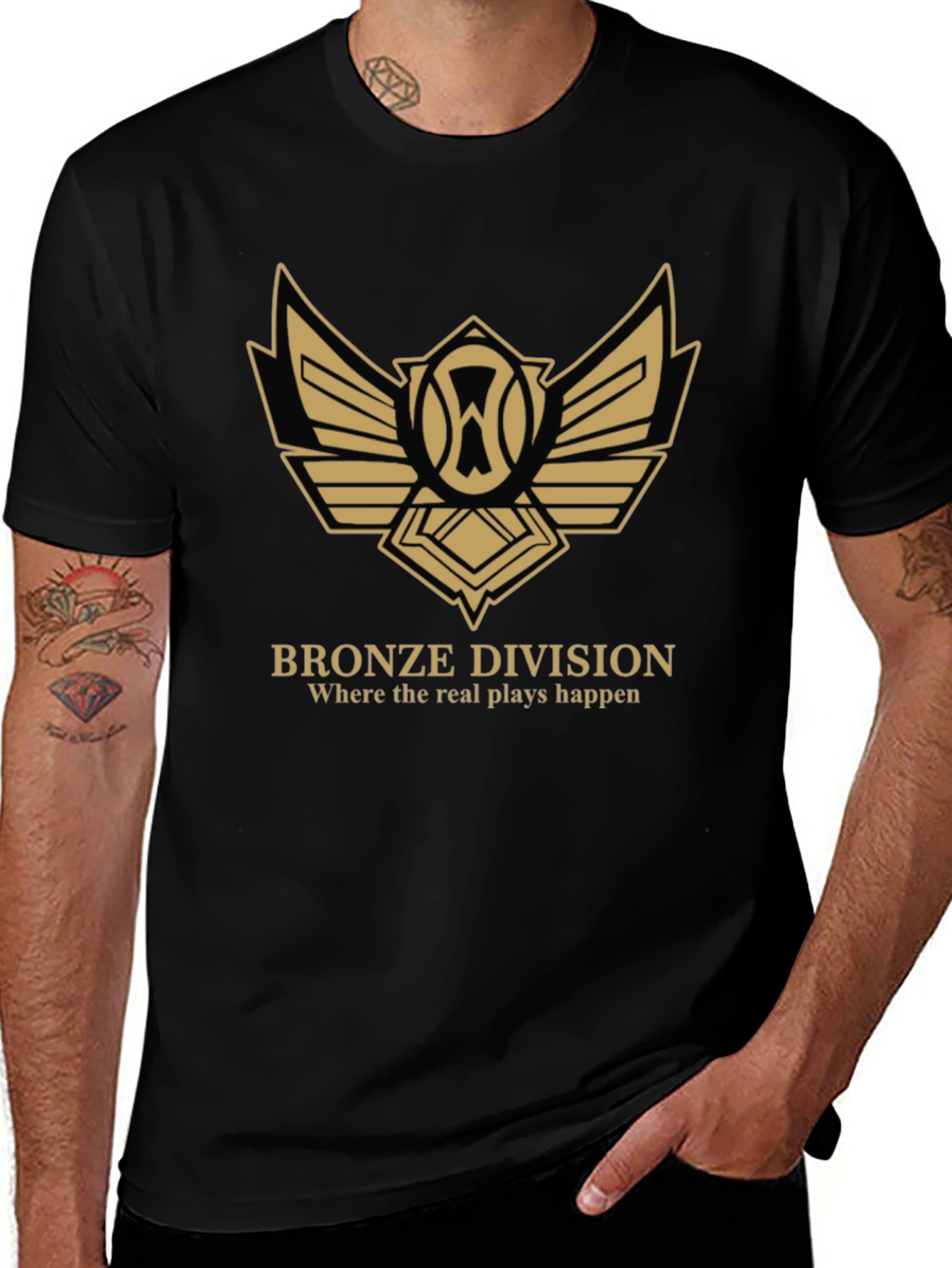 Bronze Division Graphic T-Shirt - Gamer Style
