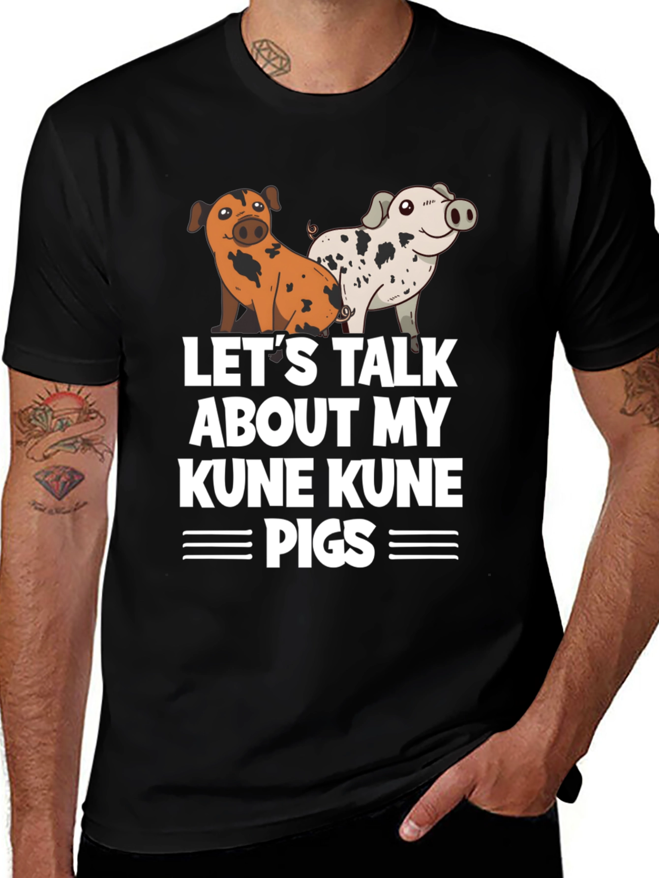 Kune Kune Pigs Graphic T-Shirt