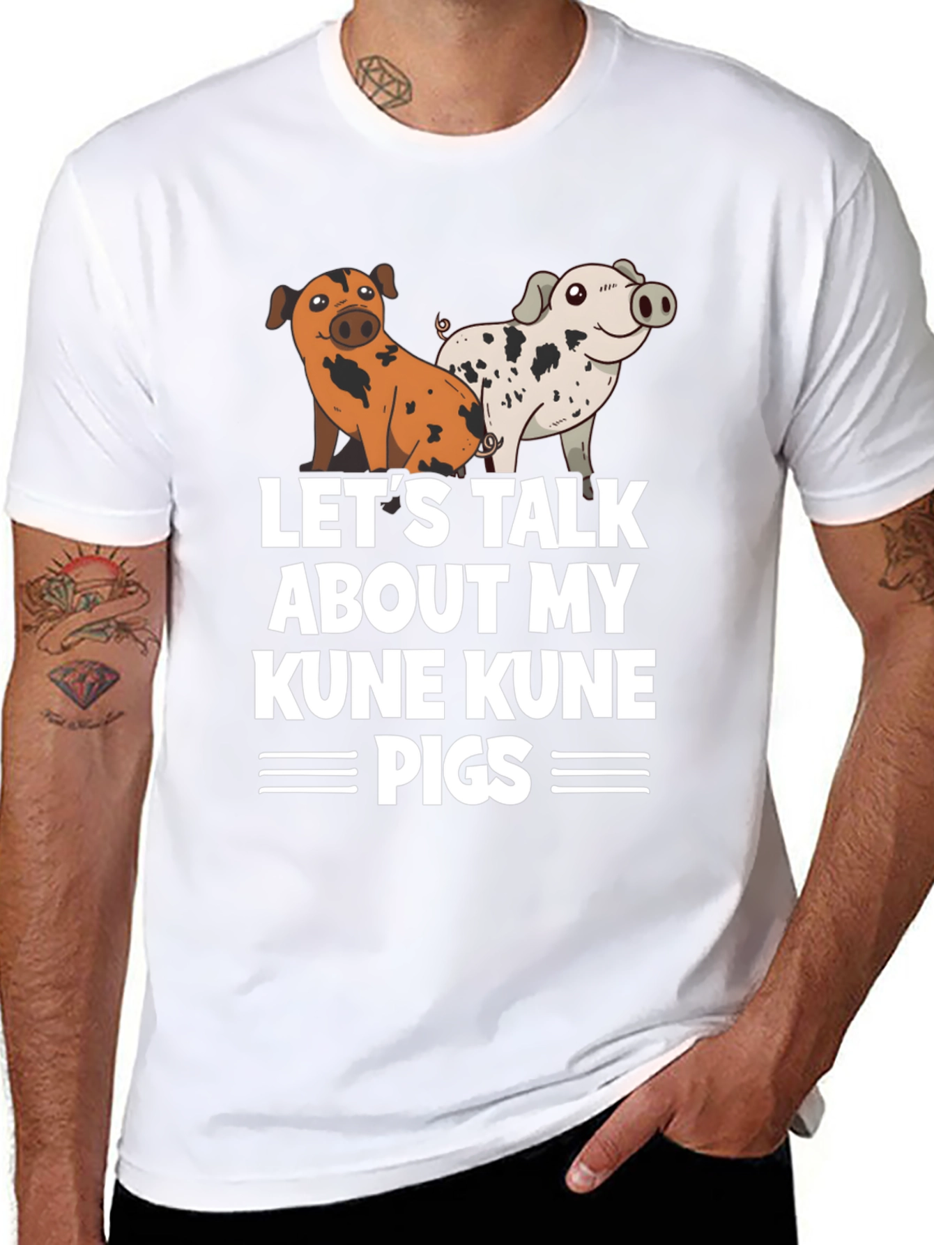 Kune Kune Pigs Graphic T-Shirt