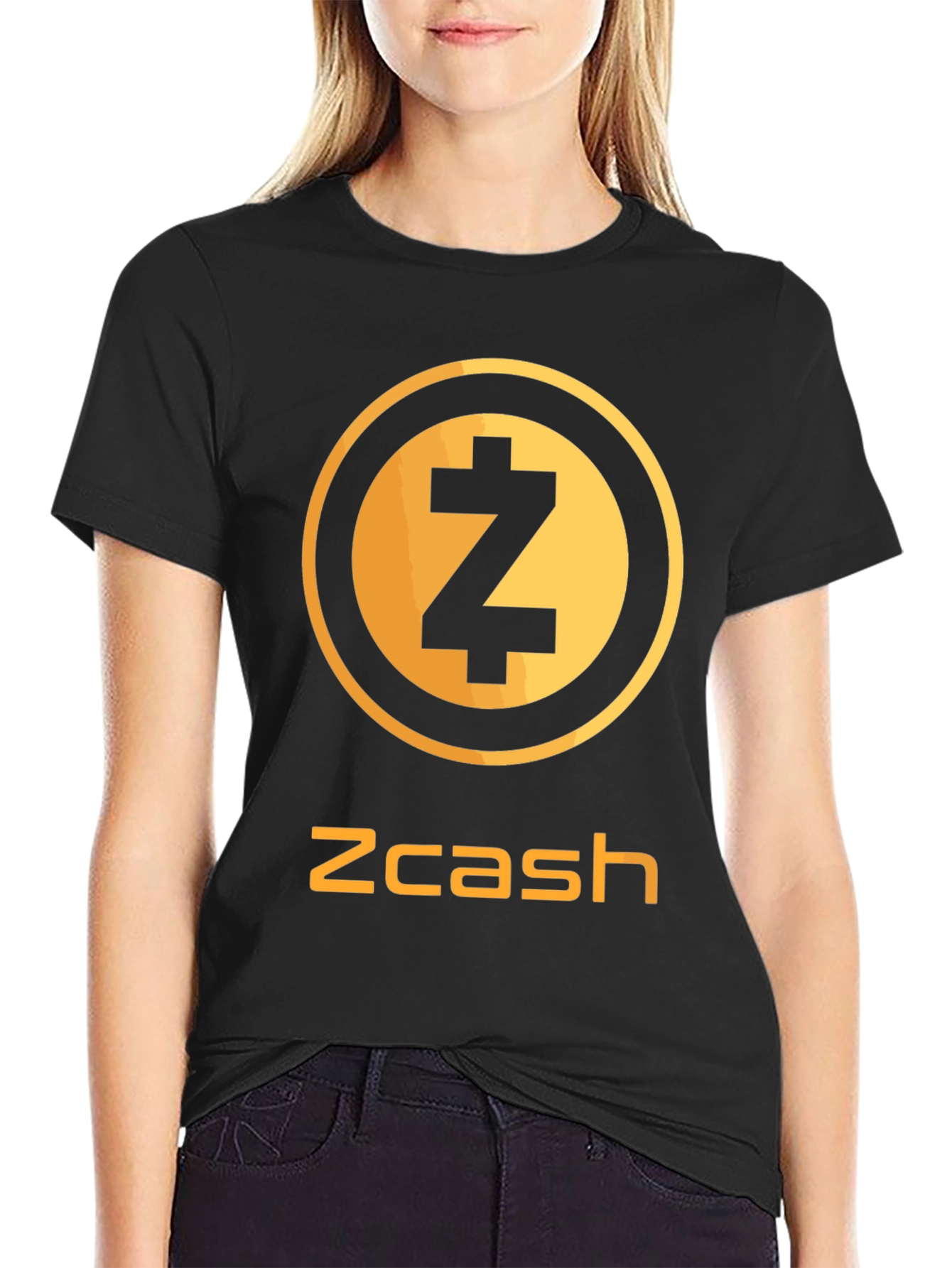 Zcash Crypto T-Shirt - Black Cotton Blend Tee