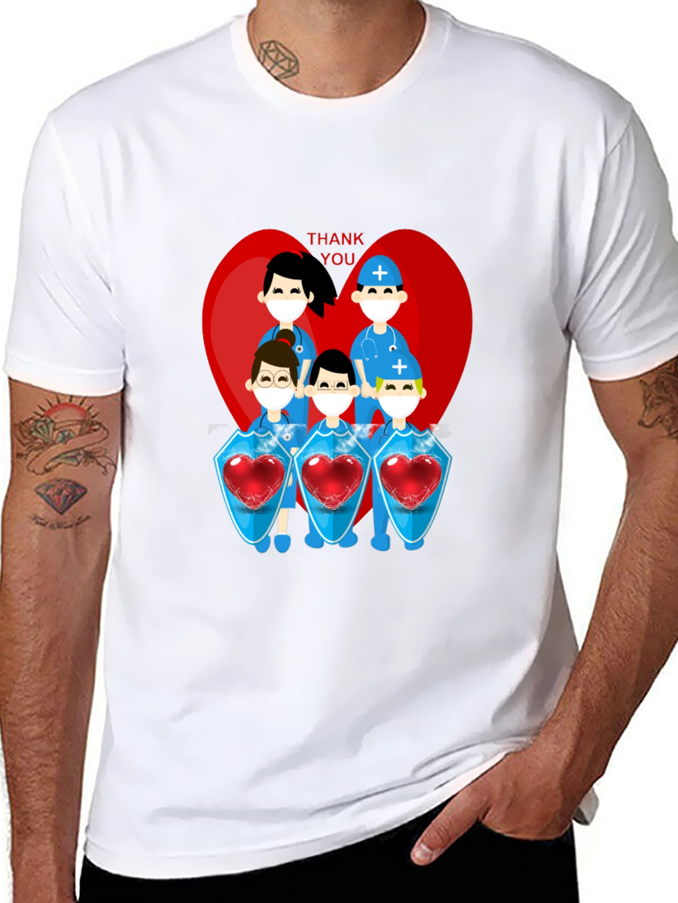 Thank You Heroes Graphic Tee