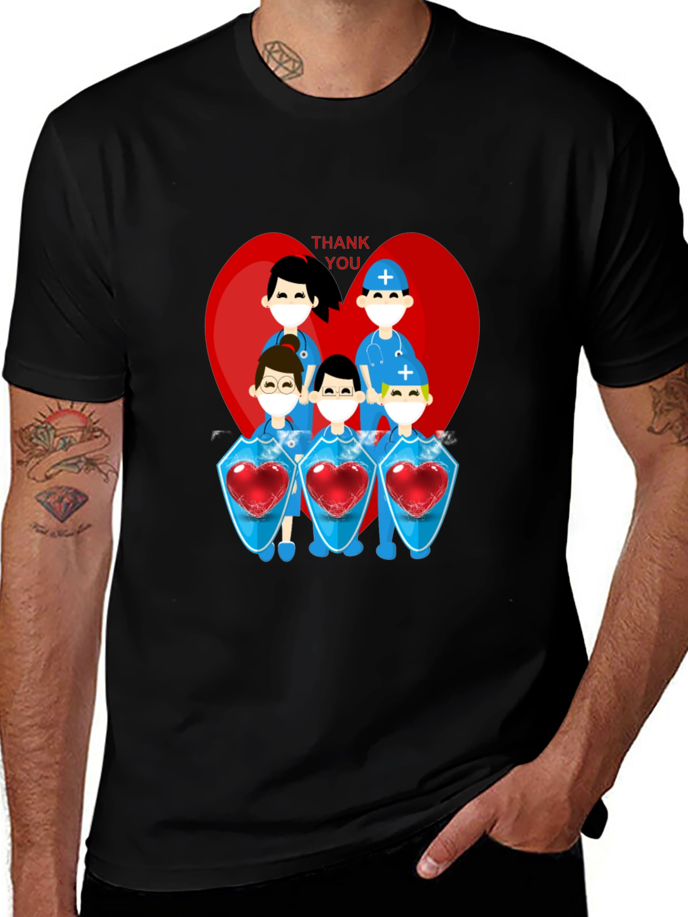 Thank You Heroes Graphic Tee