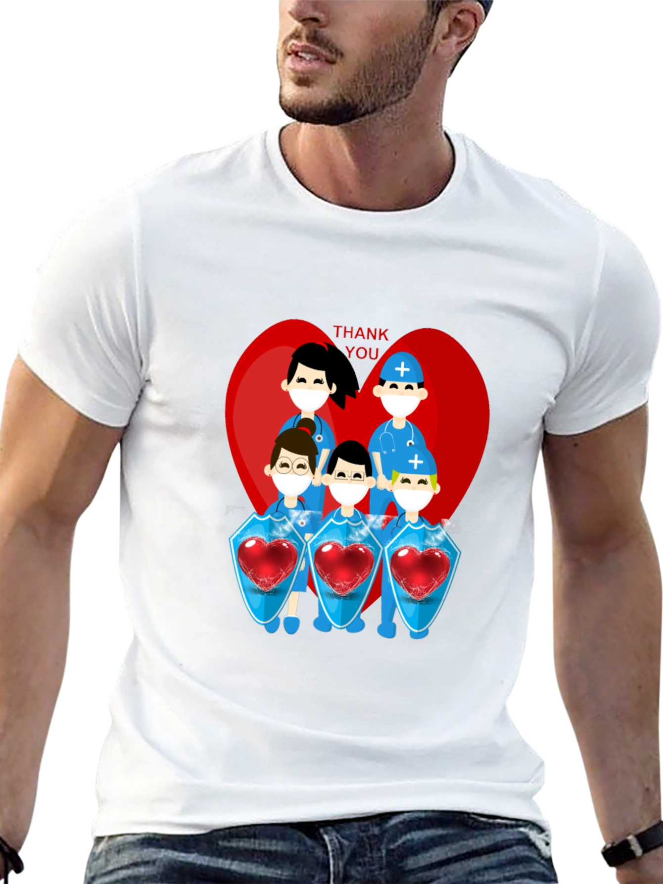 Thank You Heroes Graphic Tee