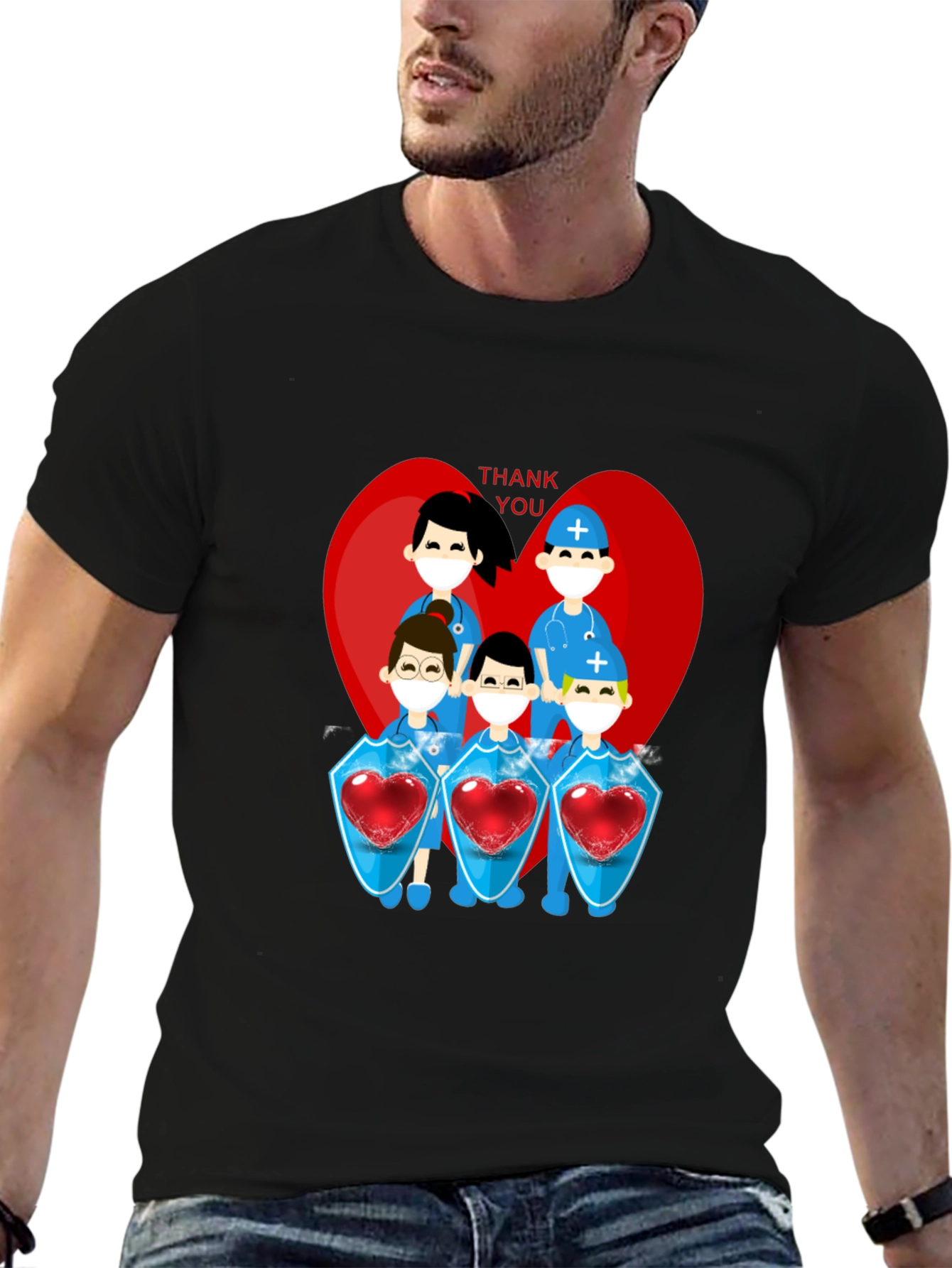 Thank You Heroes Graphic Tee