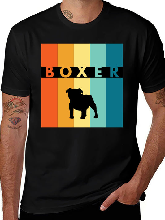 Retro Boxer Dog T-Shirt: Vintage Style Unique Gift