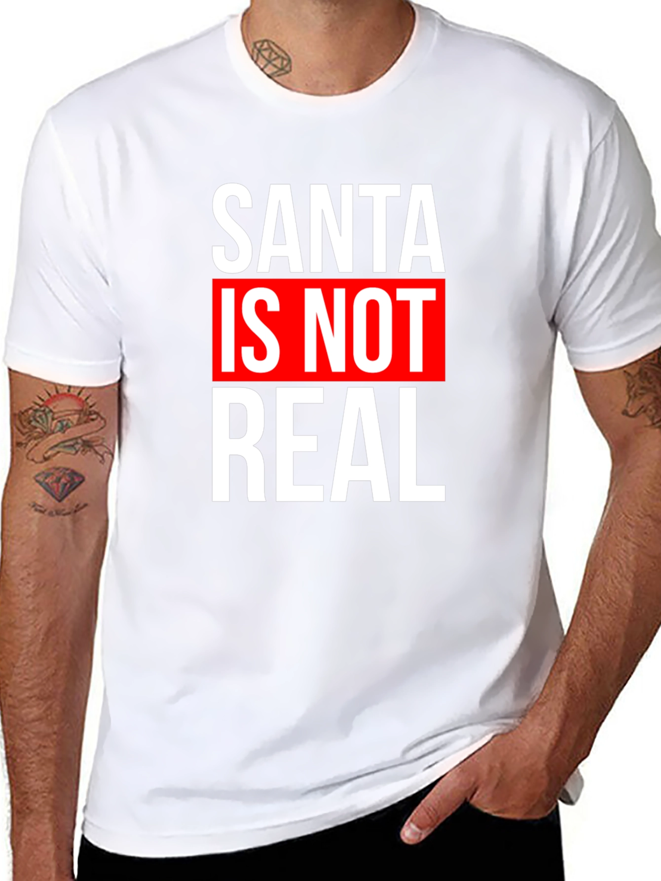 Santa is Not Real Graphic Tee