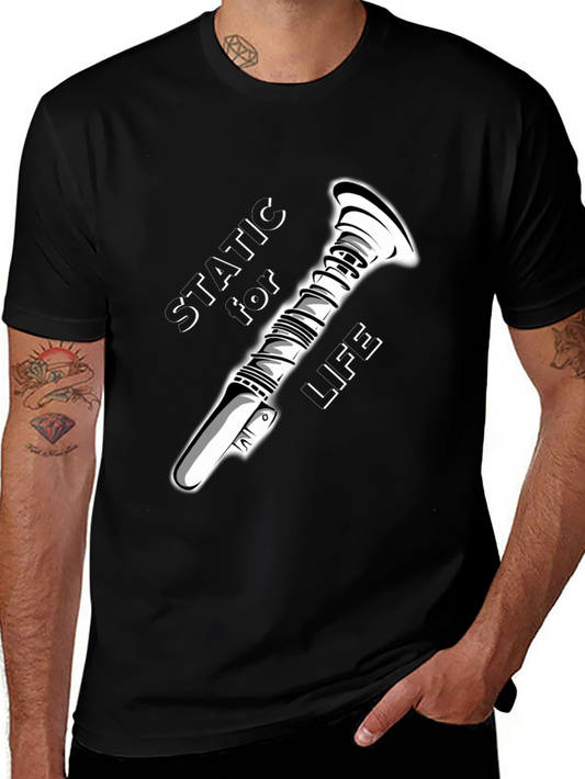 Static for Life T-Shirt - Dark Humor Design