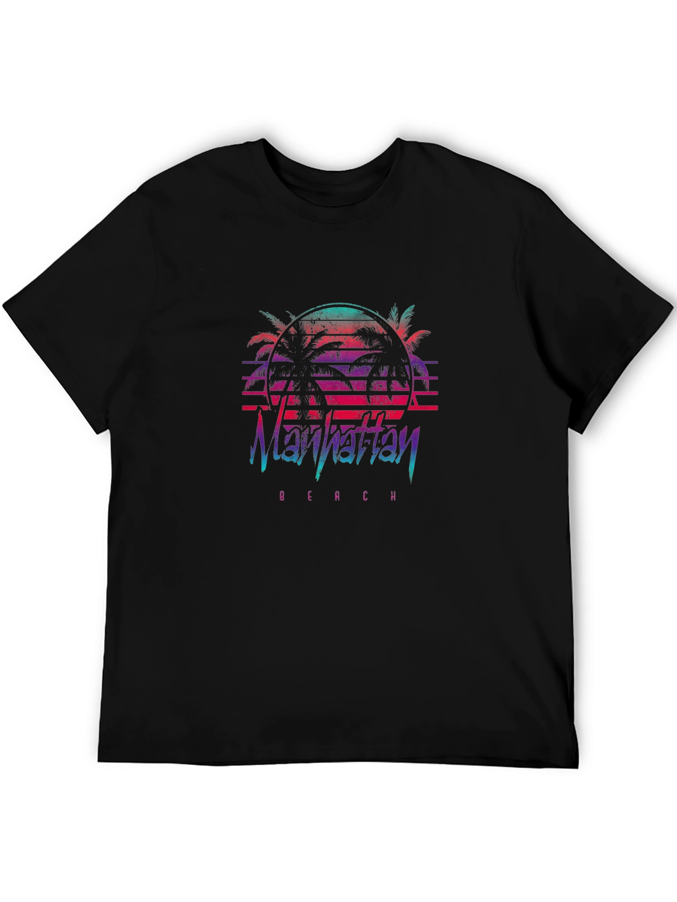 Manhattan Beach Retro Graphic T-Shirt