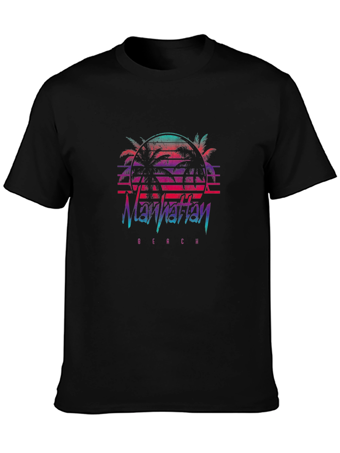 Manhattan Beach Retro Graphic T-Shirt