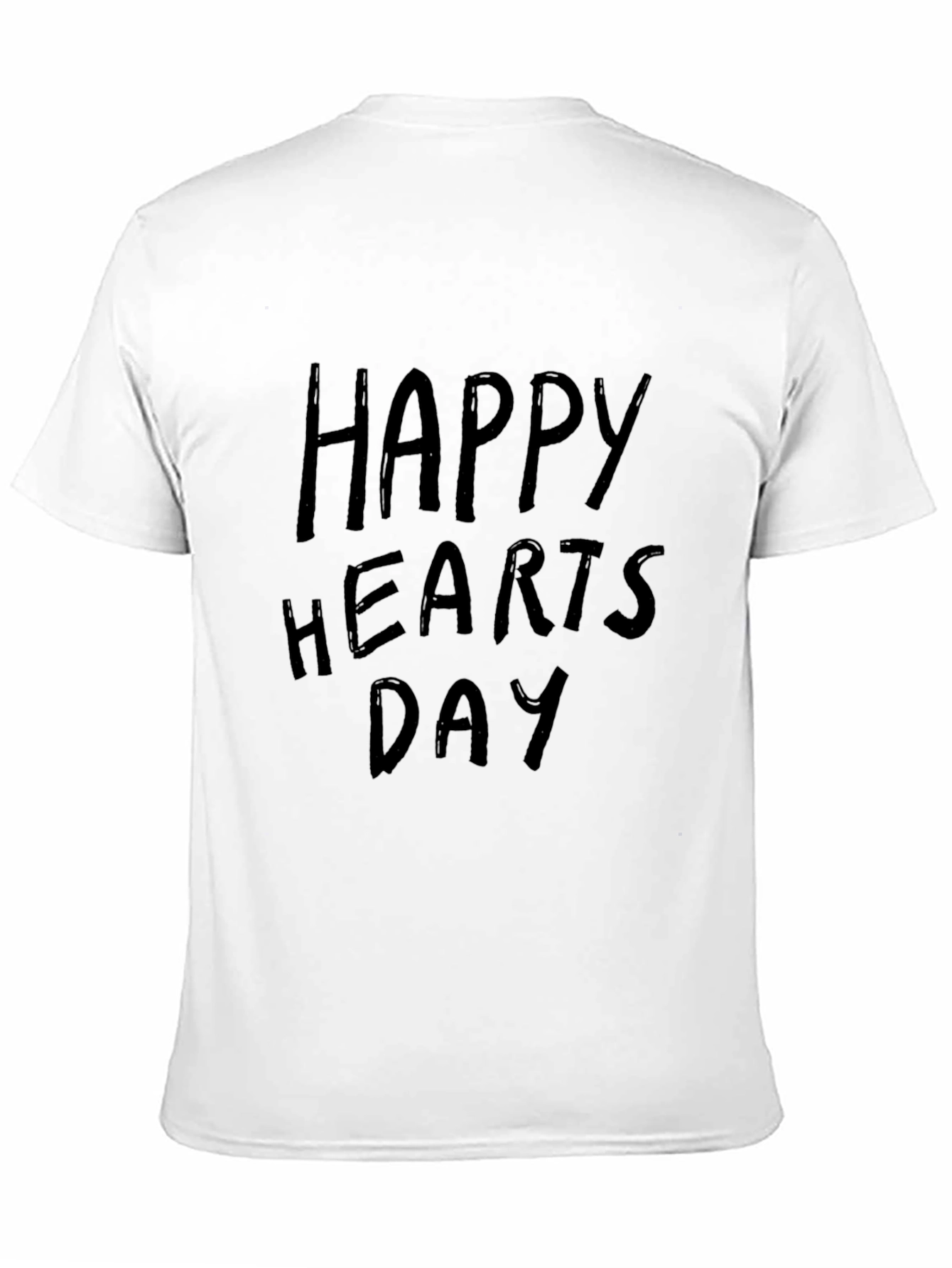 Happy Hearts Day Graphic Tee - Black