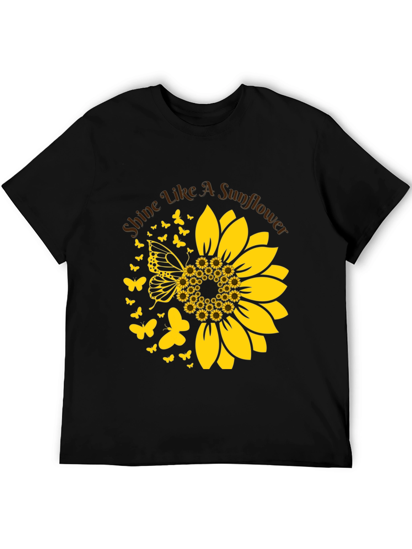Sunflower Butterfly Graphic Tee