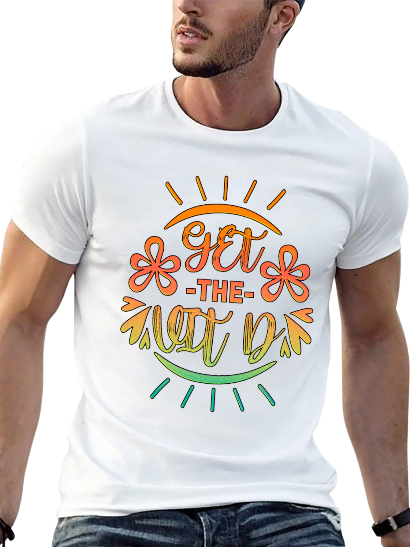 Get the Vibe On Black Graphic T-Shirt