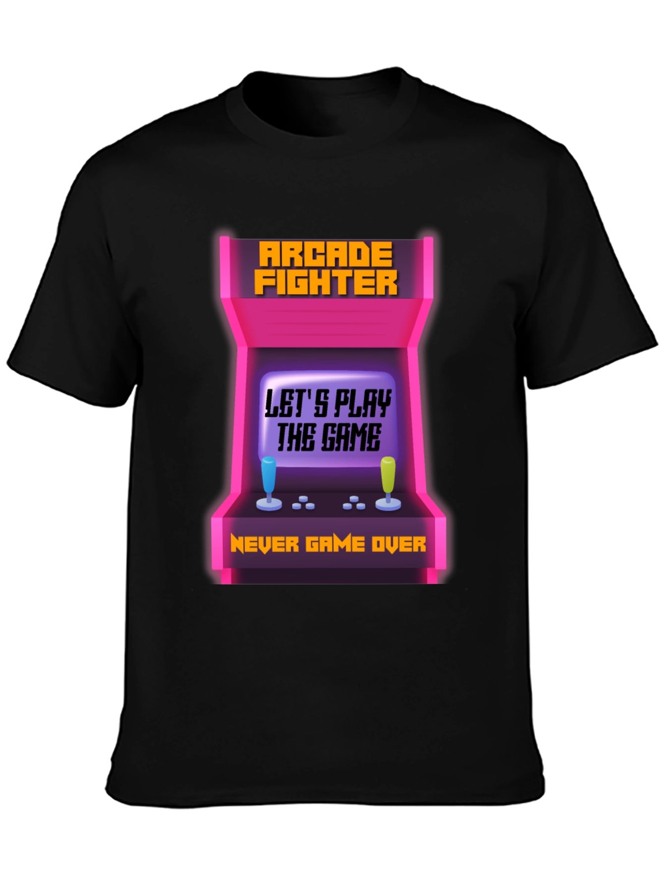 Arcade Fighter T-Shirt - Never Game Over Tee