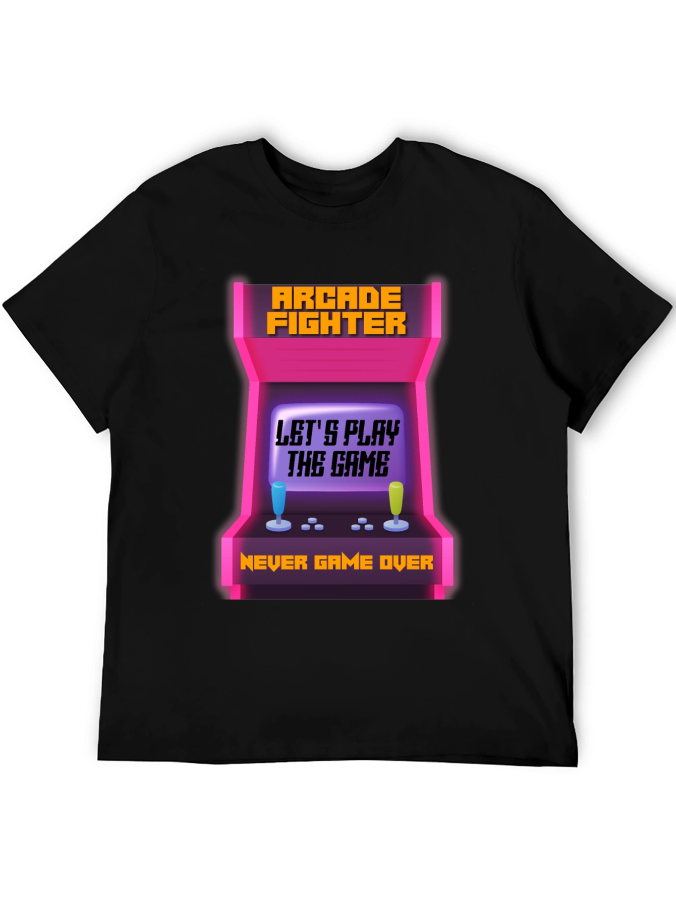 Arcade Fighter T-Shirt - Never Game Over Tee