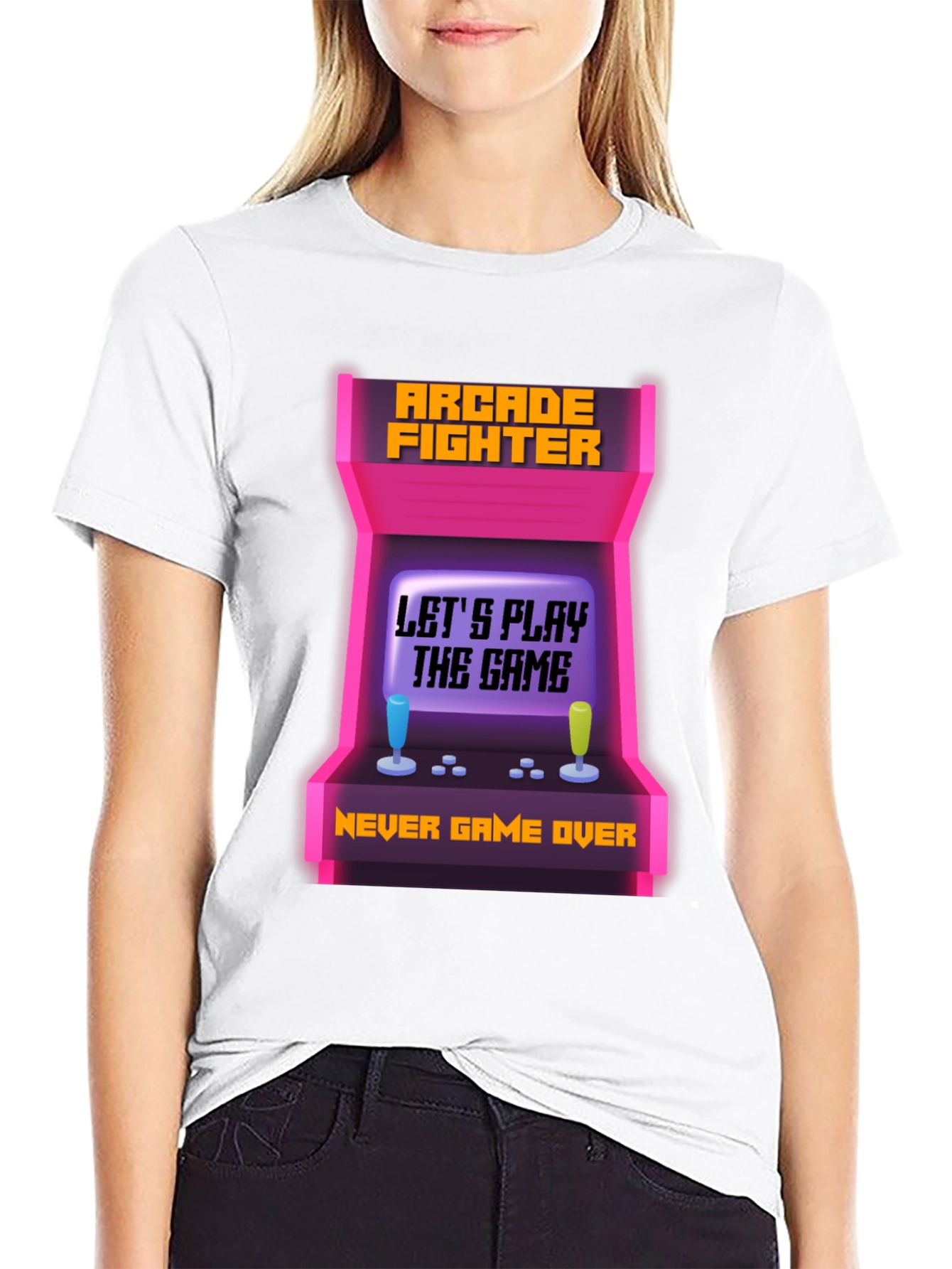 Arcade Fighter T-Shirt - Never Game Over Tee