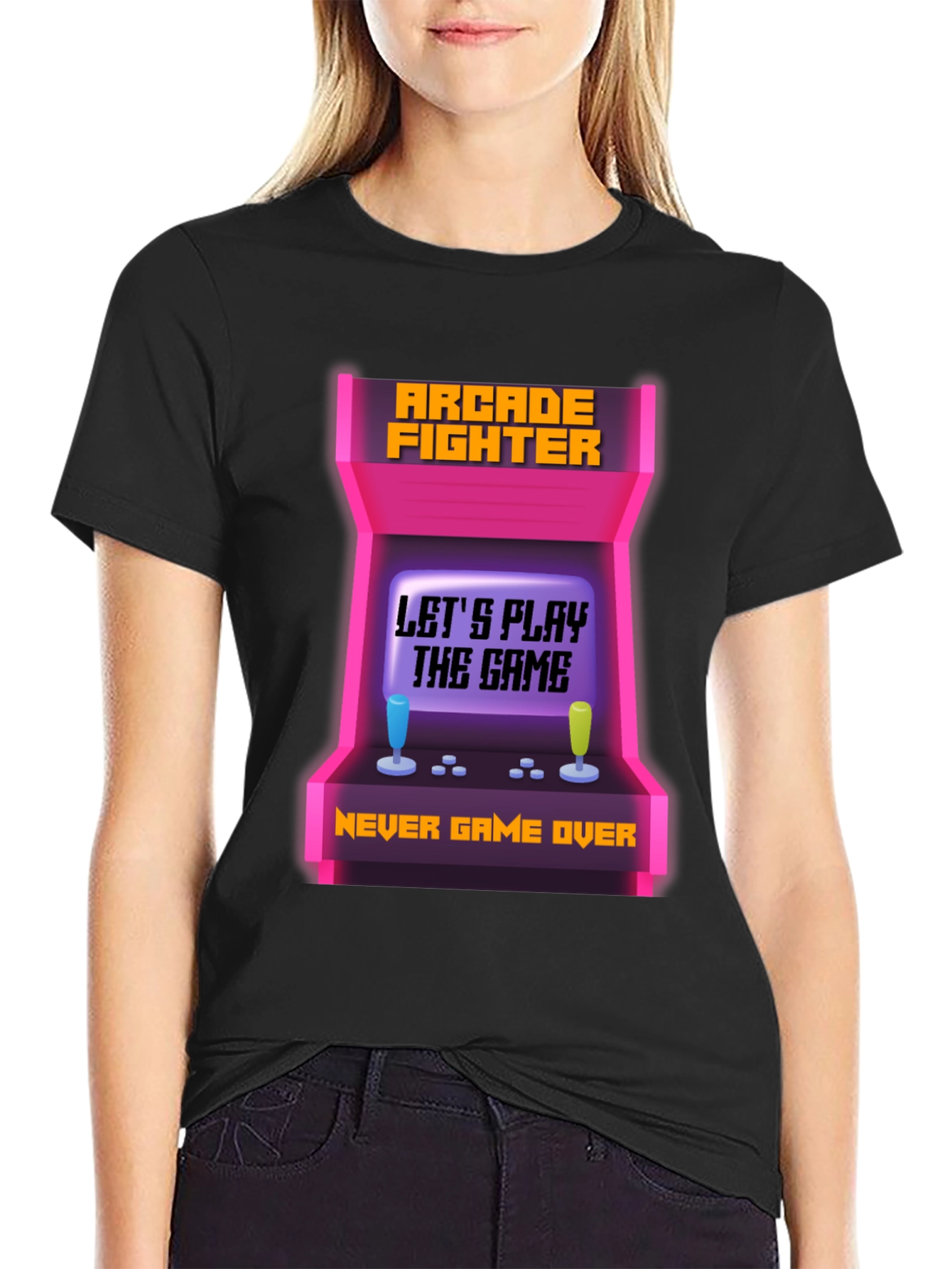 Arcade Fighter T-Shirt - Never Game Over Tee