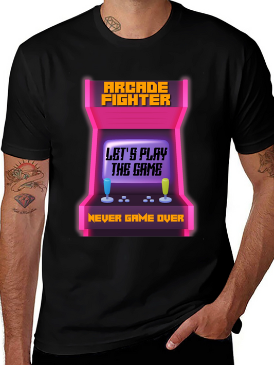Arcade Fighter T-Shirt - Never Game Over Tee