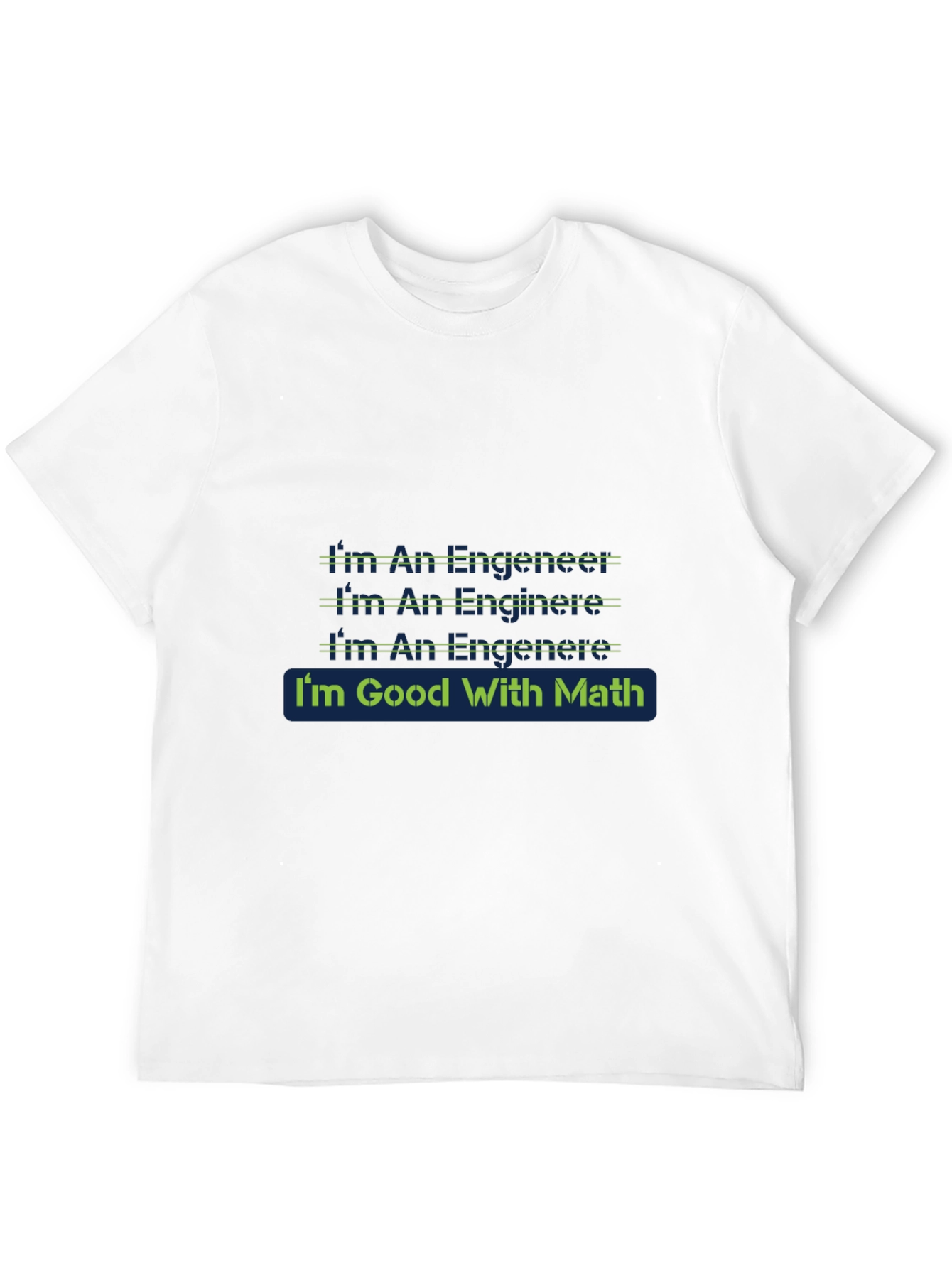 Engineer Math T-Shirt - Black Cotton Blend