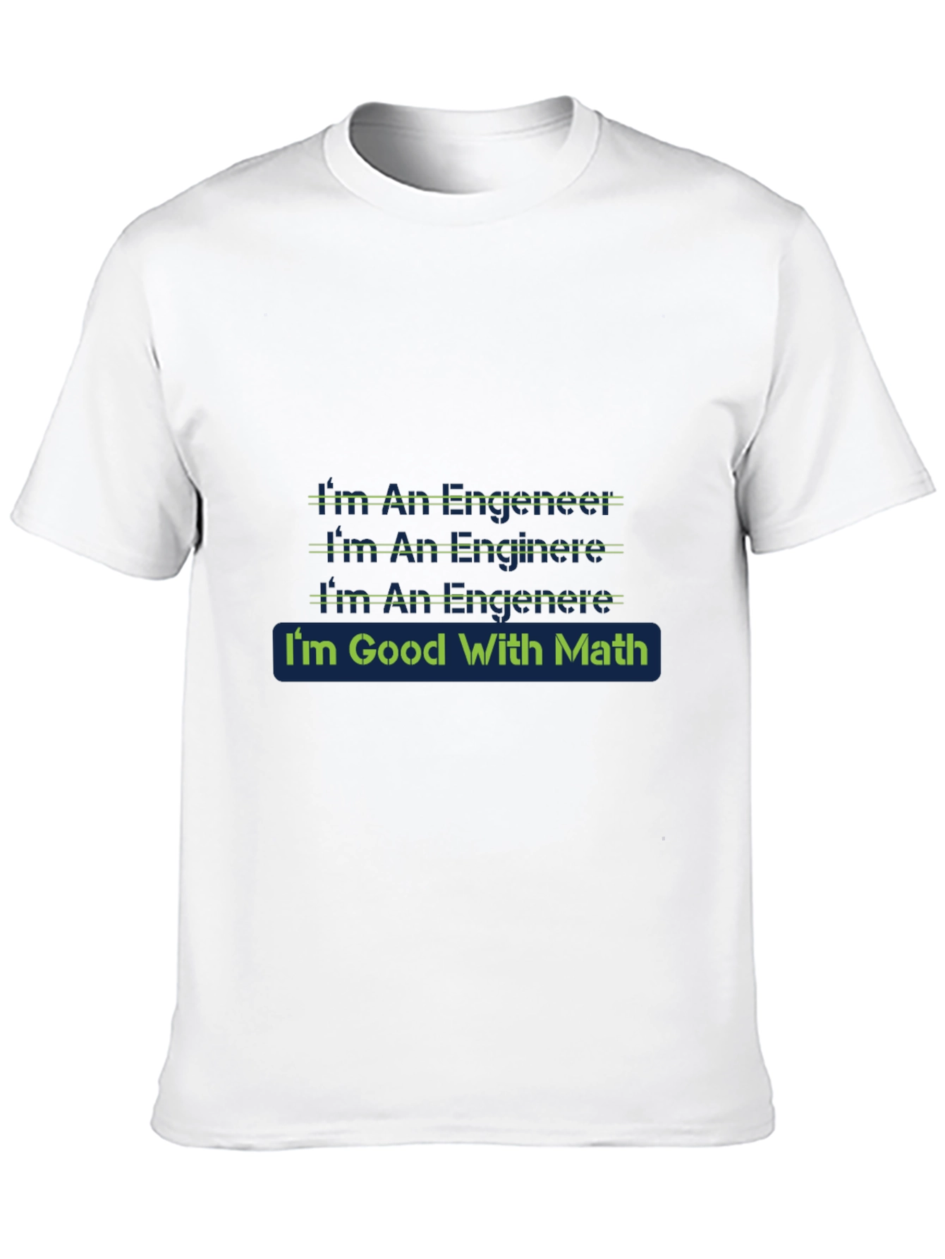 Engineer Math T-Shirt - Black Cotton Blend