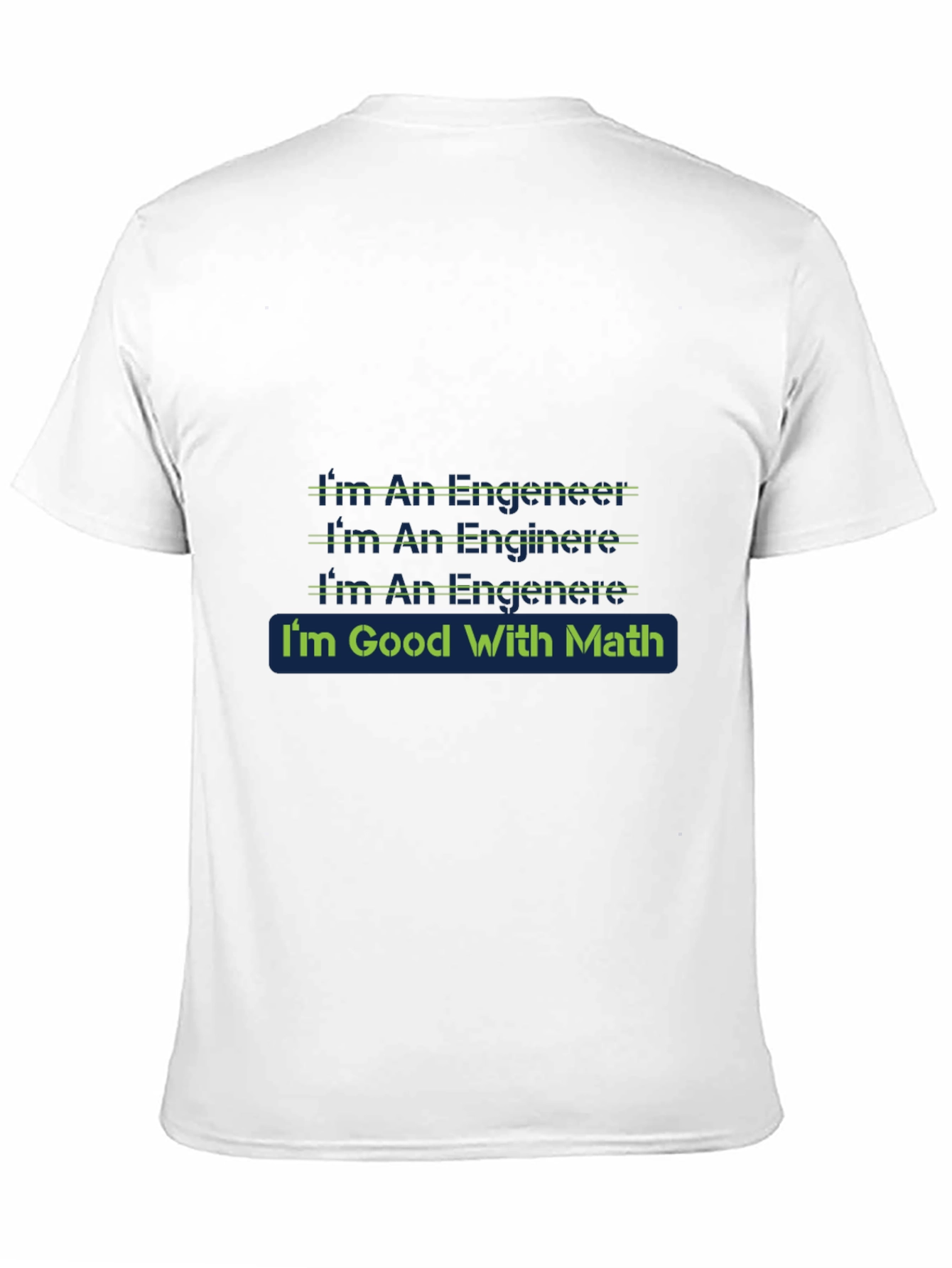 Engineer Math T-Shirt - Black Cotton Blend