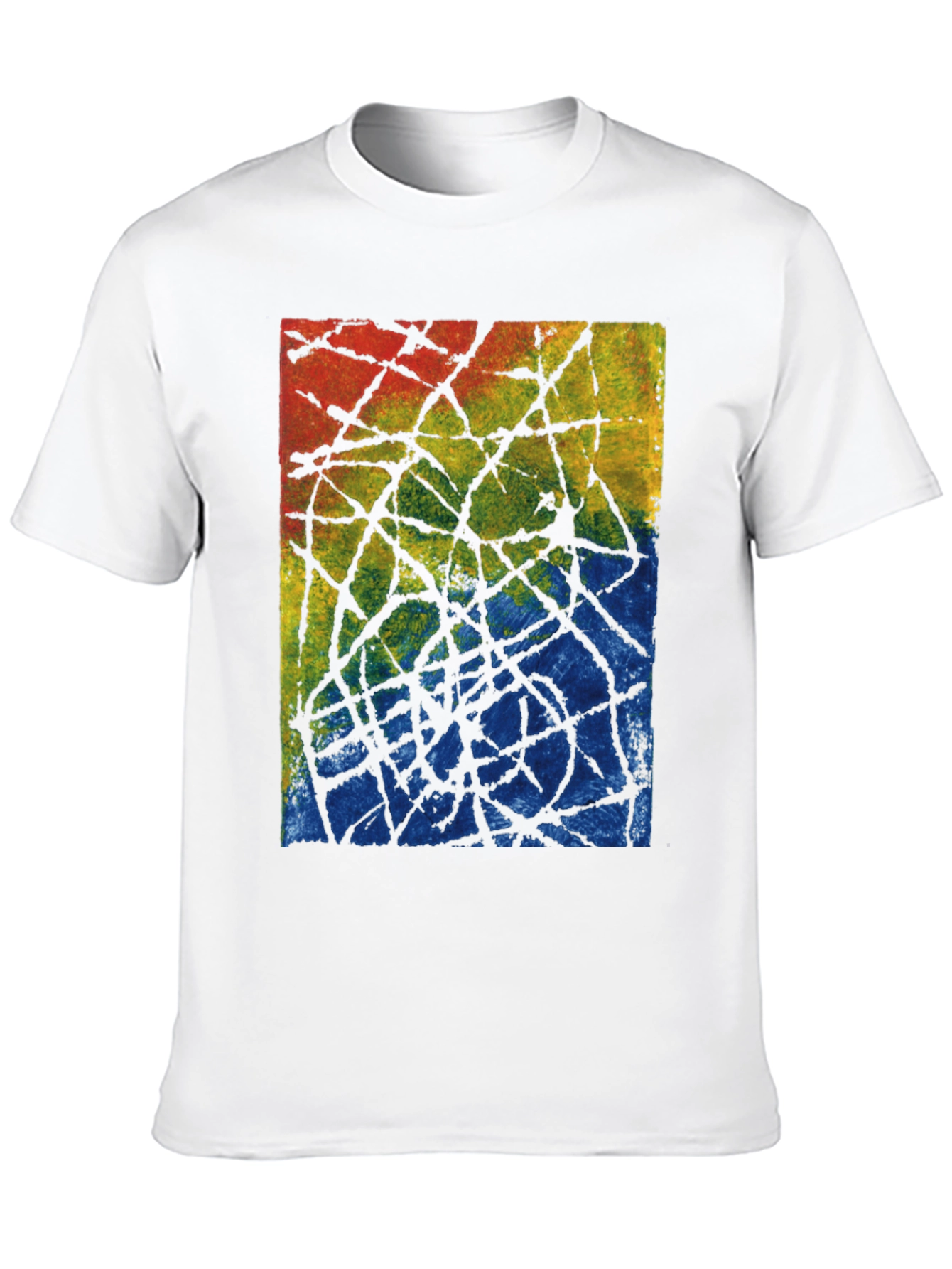 Abstract Art Mens Black T-Shirt