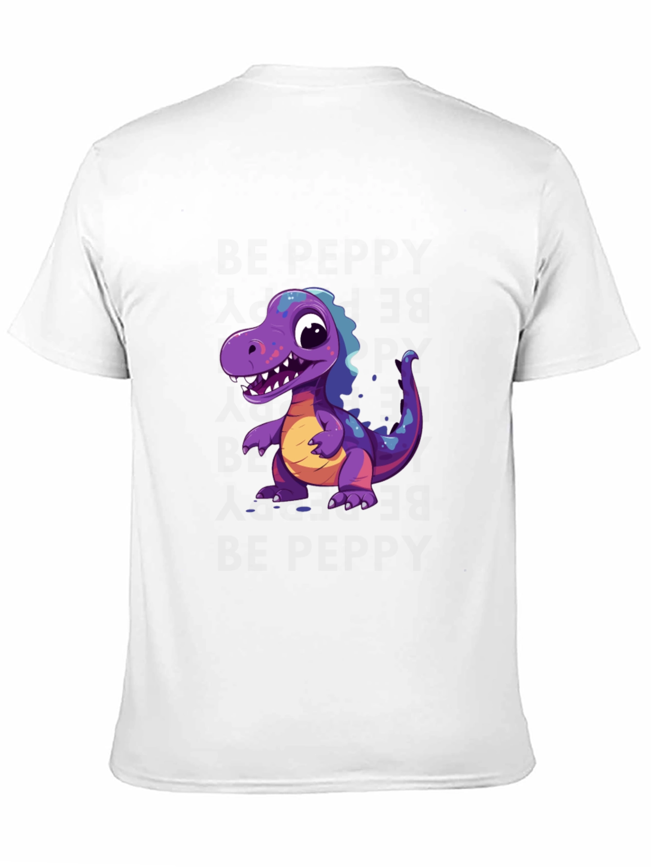 Dinosaur Graphic Tee - Black Cotton T-Shirt