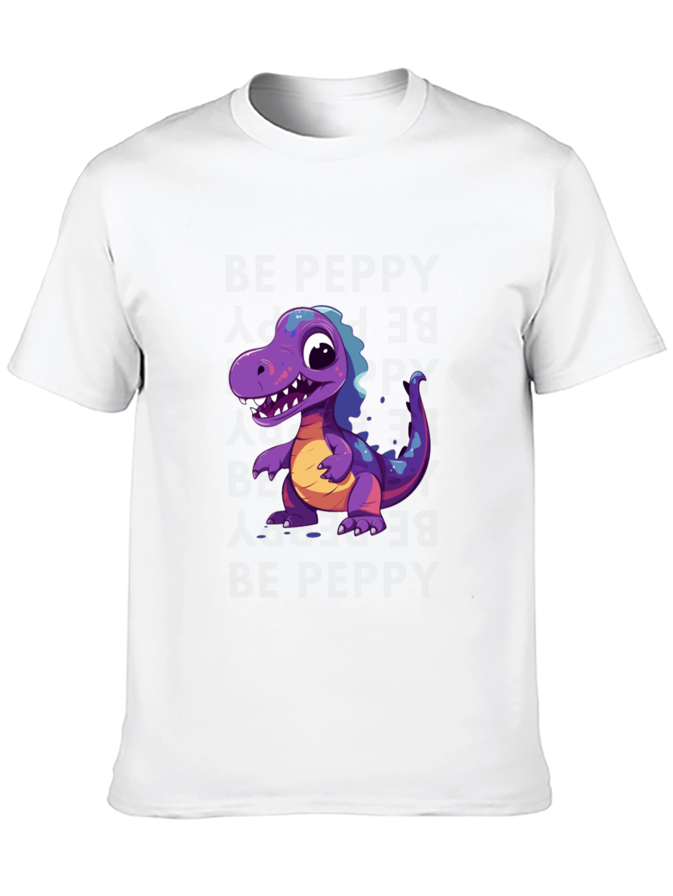 Dinosaur Graphic Tee - Black Cotton T-Shirt