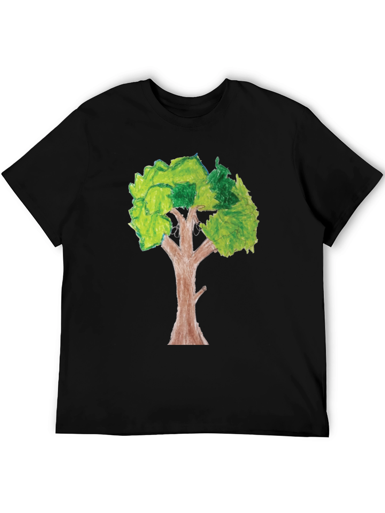 Nature Inspired Tree Graphic Tee - Black