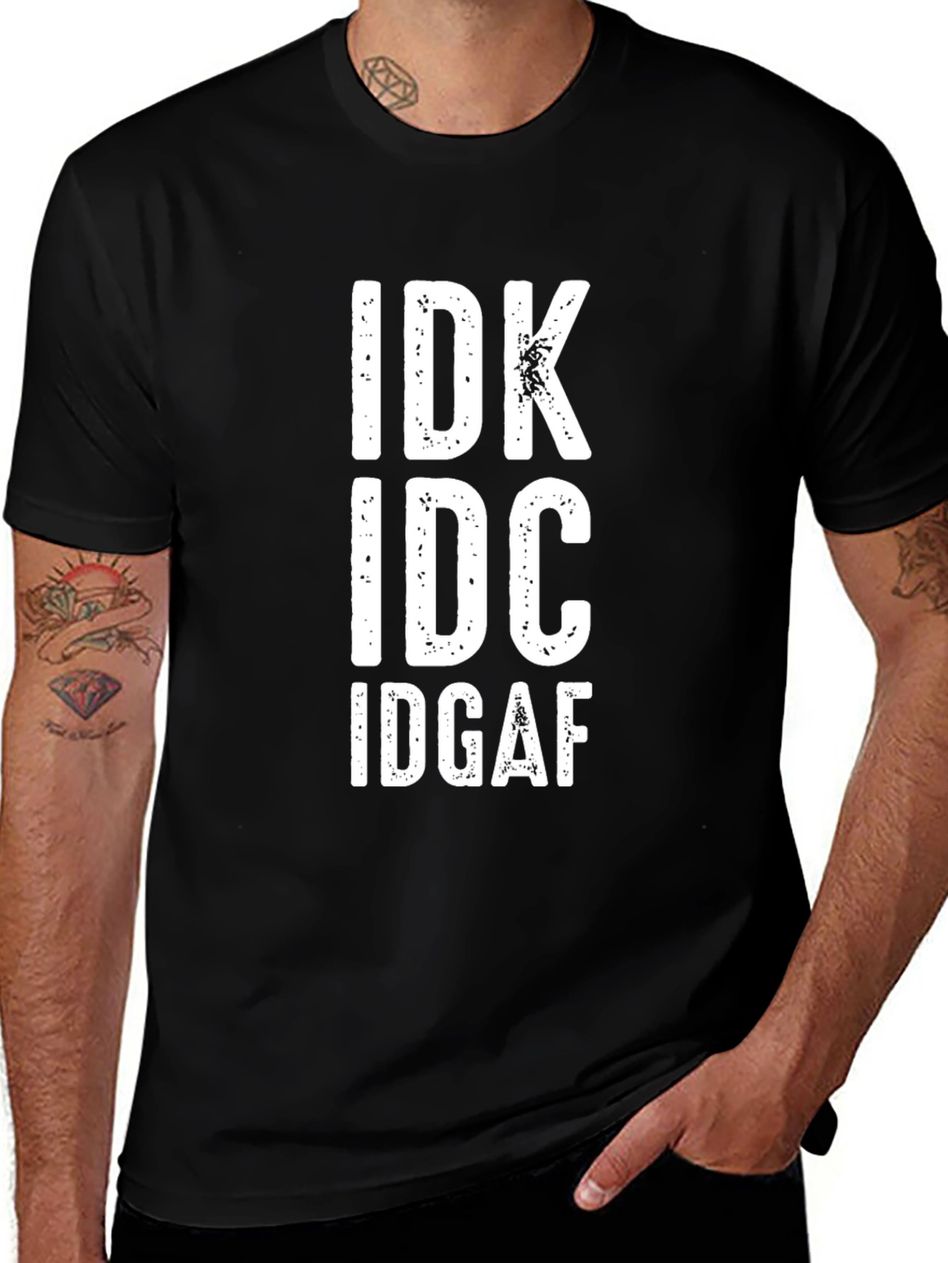 IDK IDC IDGAF Graphic Tee