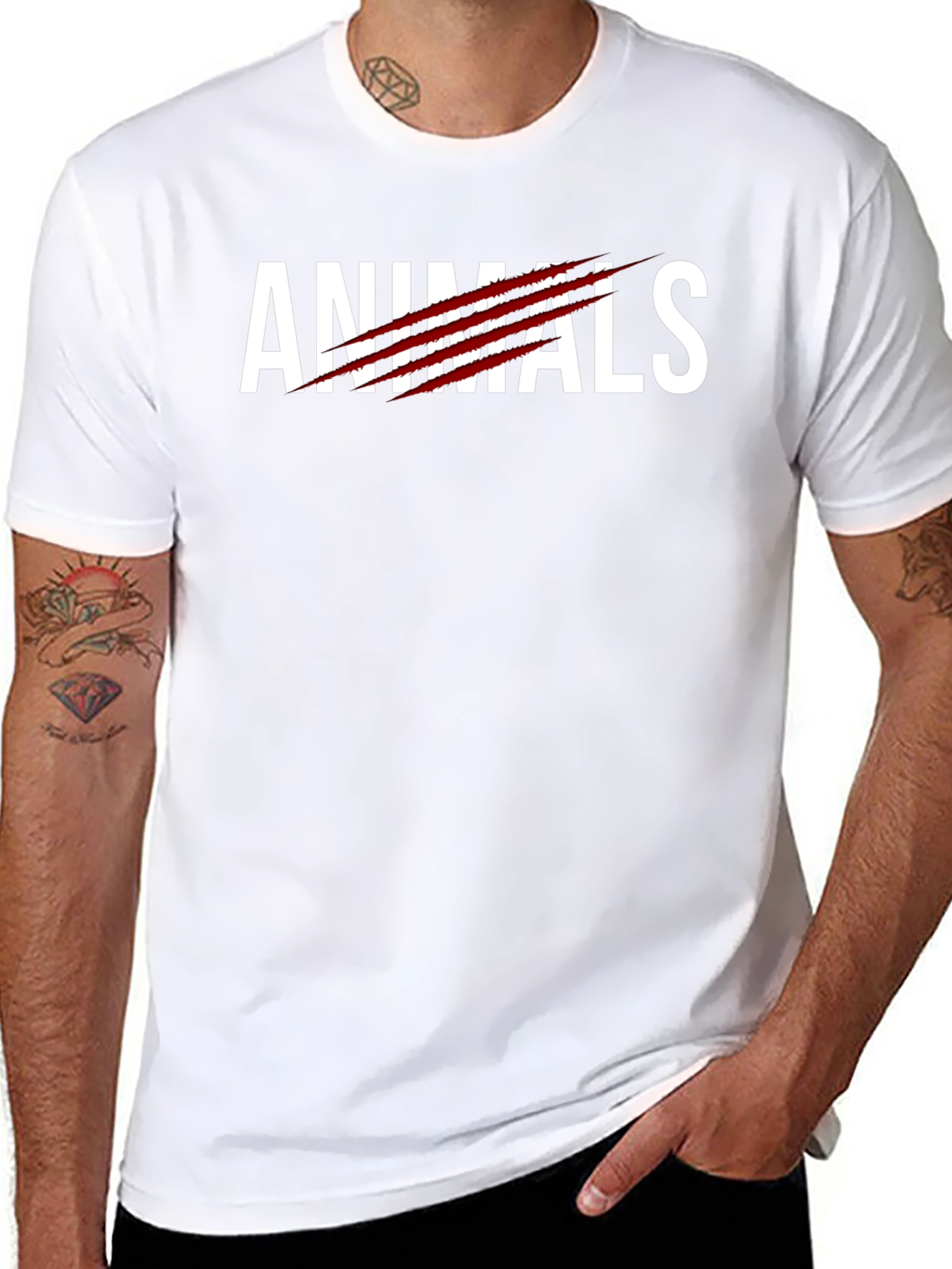Animals Claw Mark T-Shirt - Bold Graphic Tee