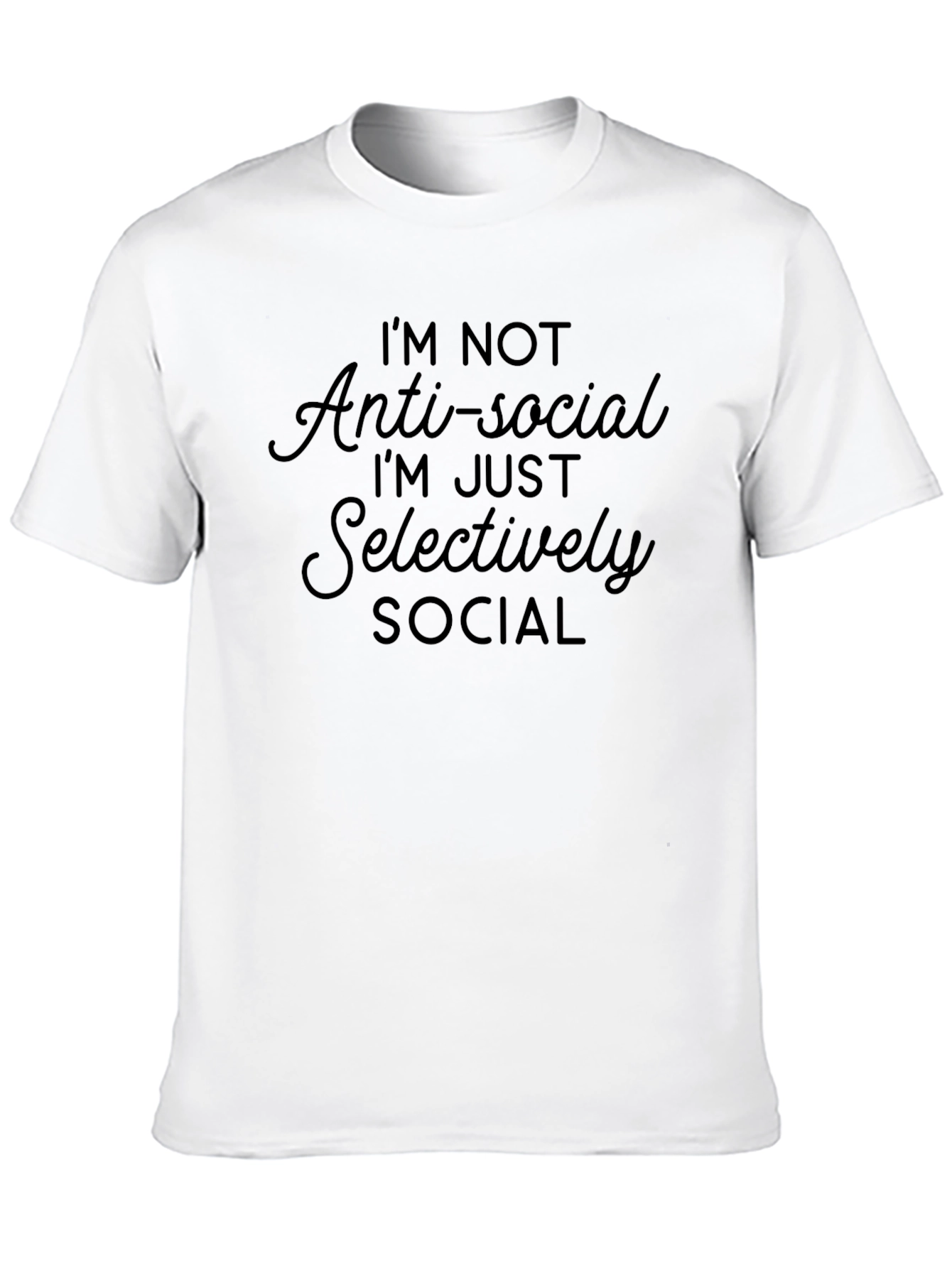 Anti-Social Selectively Social Graphic Tee