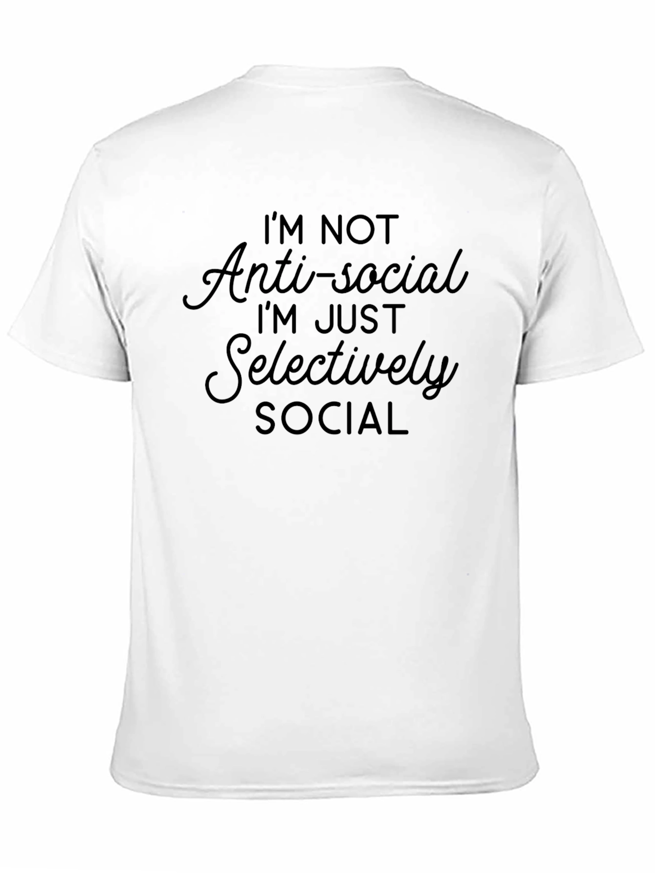 Anti-Social Selectively Social Graphic Tee