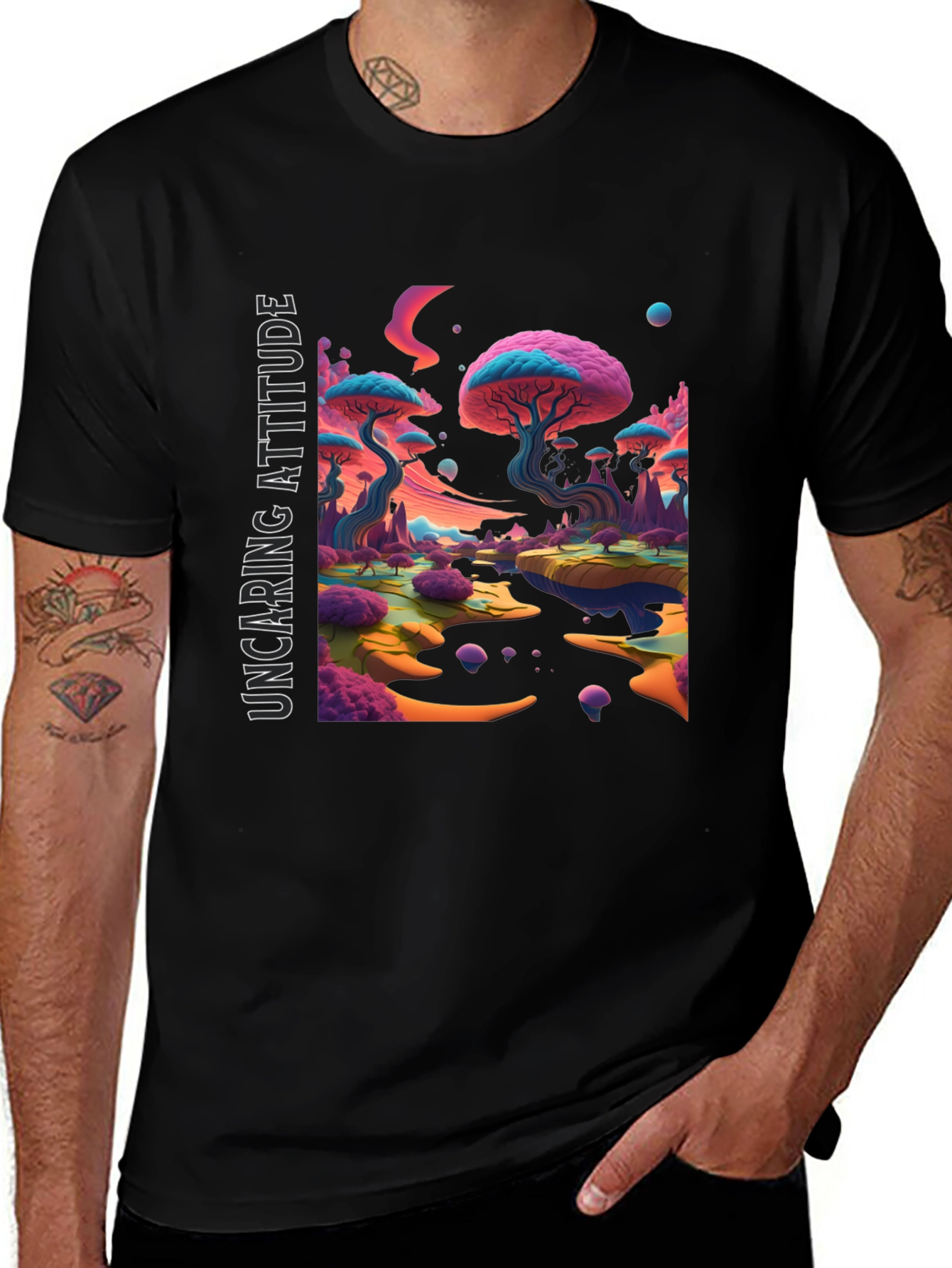 Uncaring Attitude Graphic Tee