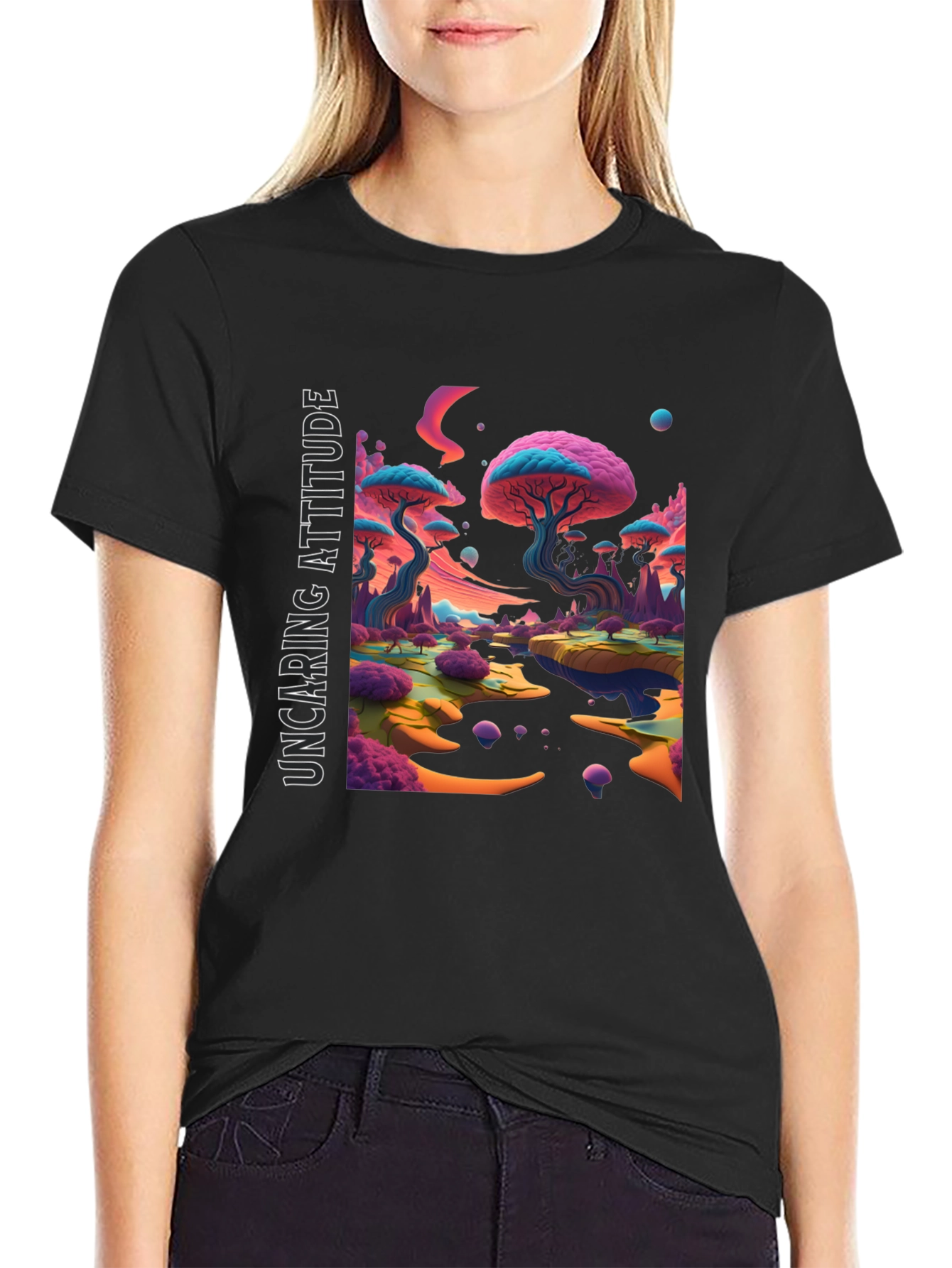 Uncaring Attitude Graphic Tee
