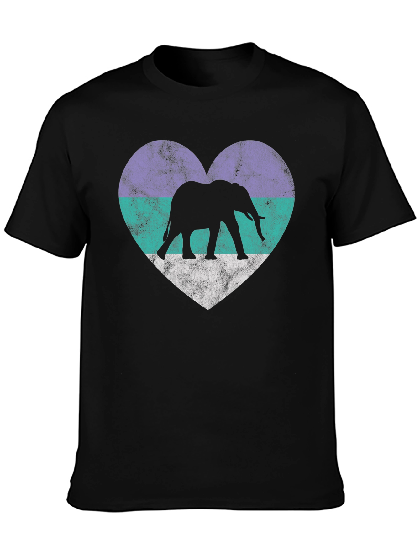 Elephant Heart Graphic Tee - Unique Animal Lover Shirt