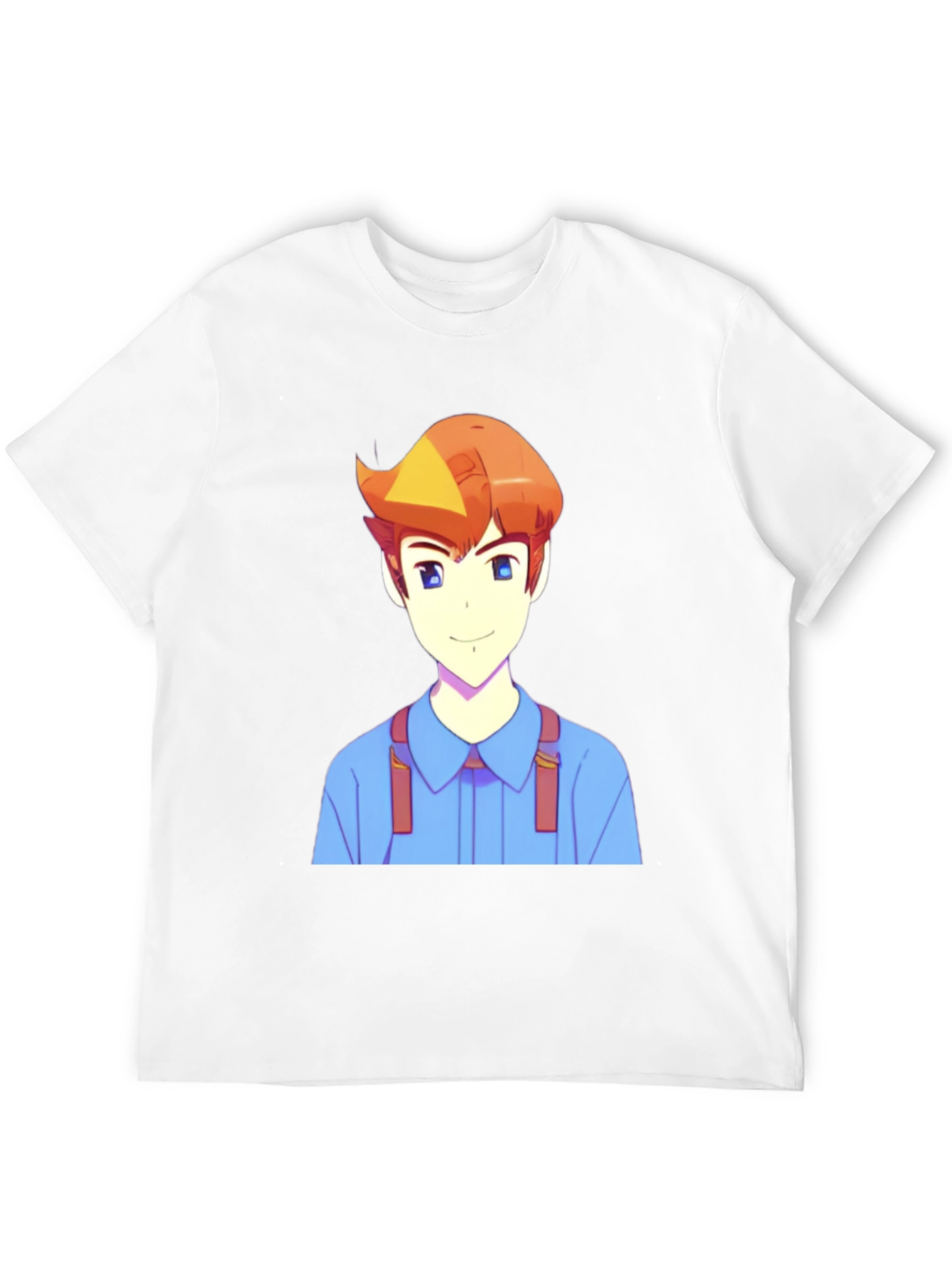 Anime Character Print Black T-Shirt