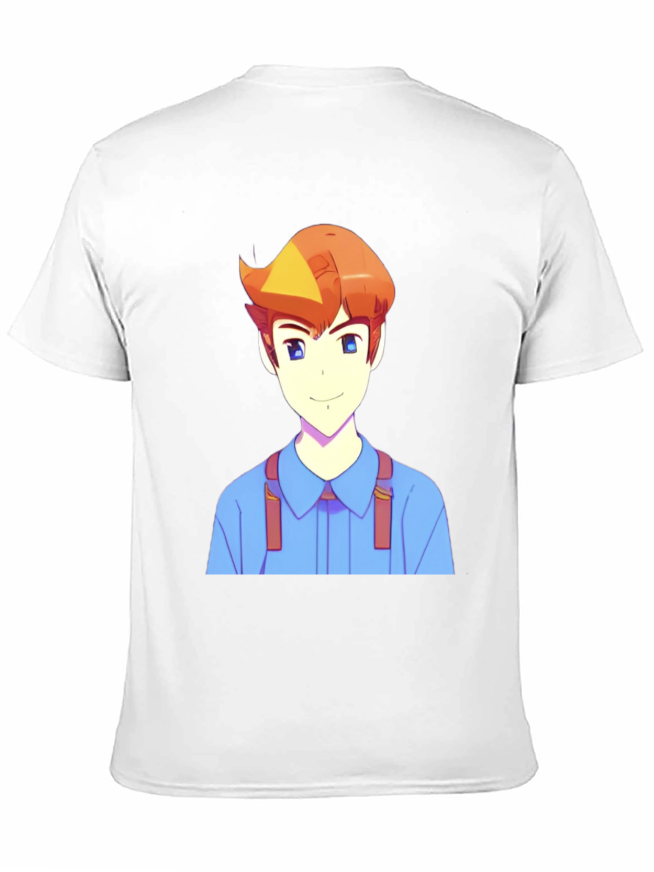 Anime Character Print Black T-Shirt
