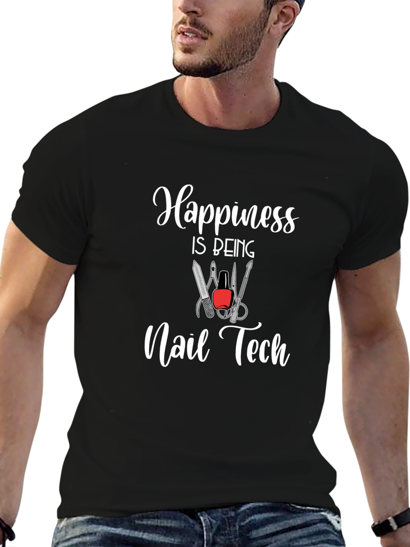 Happiness Is Being Nail Tech T-Shirt