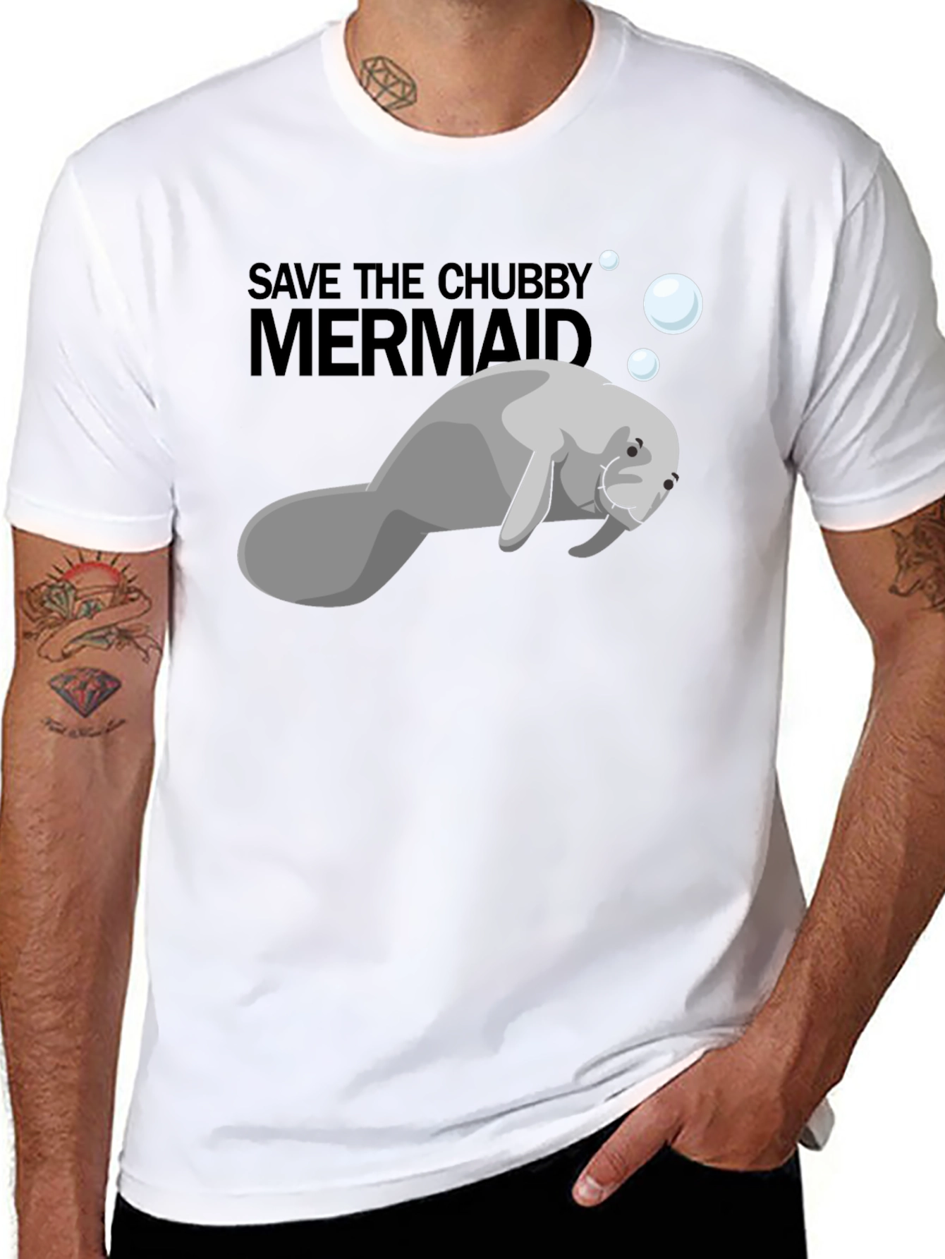 Save the Chubby Mermaid T-Shirt